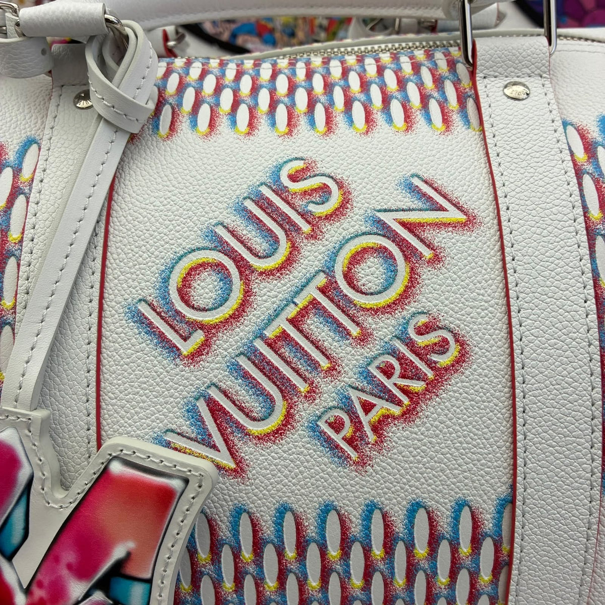 Louis Vuitton Keepall 50 Bandoulière Damier Spray, Virgil Abloh Fall/Winter 2022