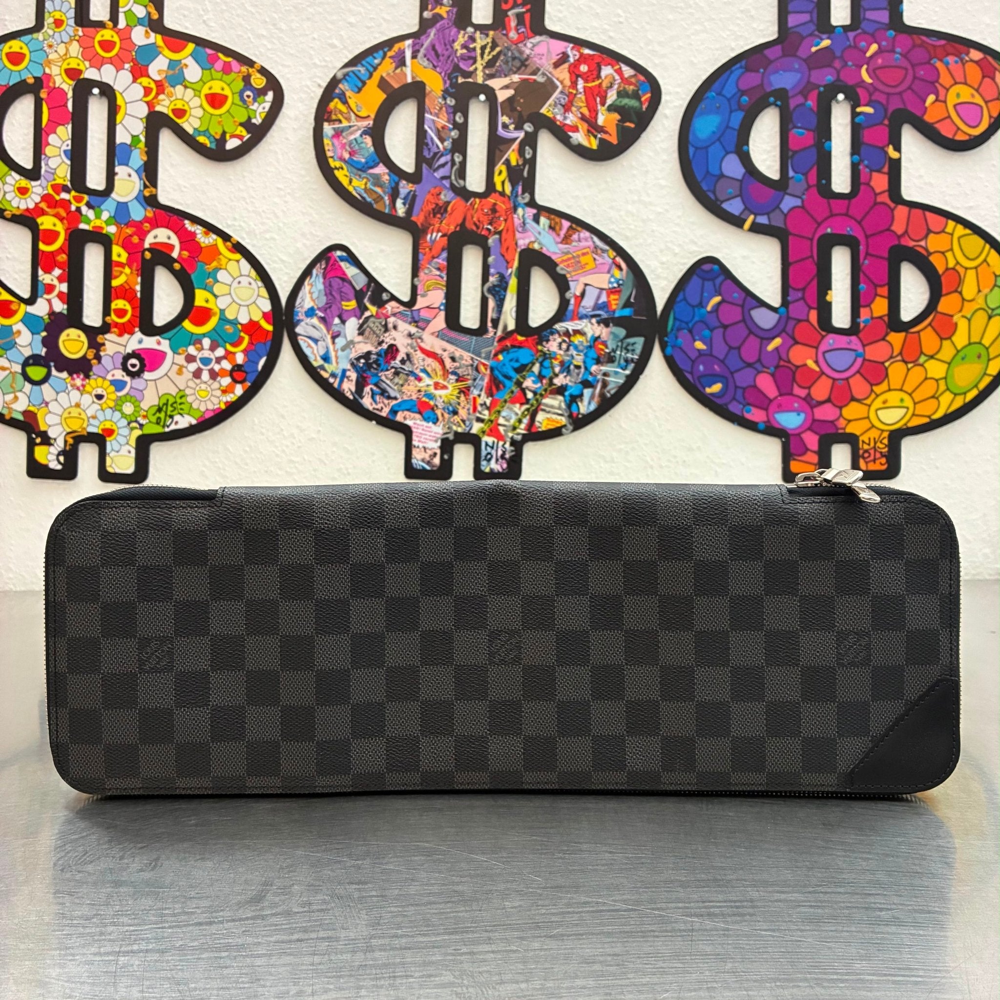 Louis Vuitton Krawatten Etui Damier Graphite