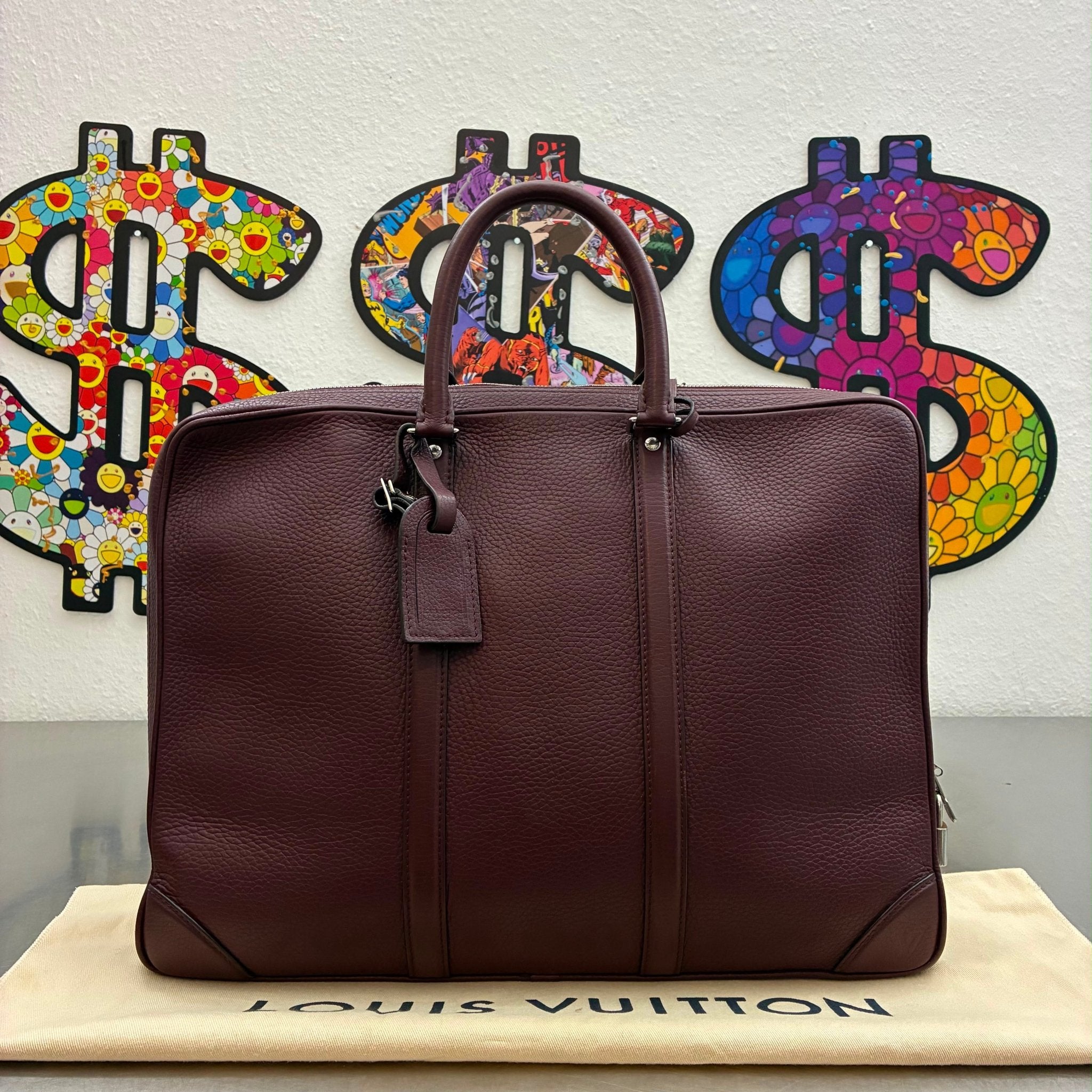 Louis Vuitton Porte Documents Voyage Taurillon Leder