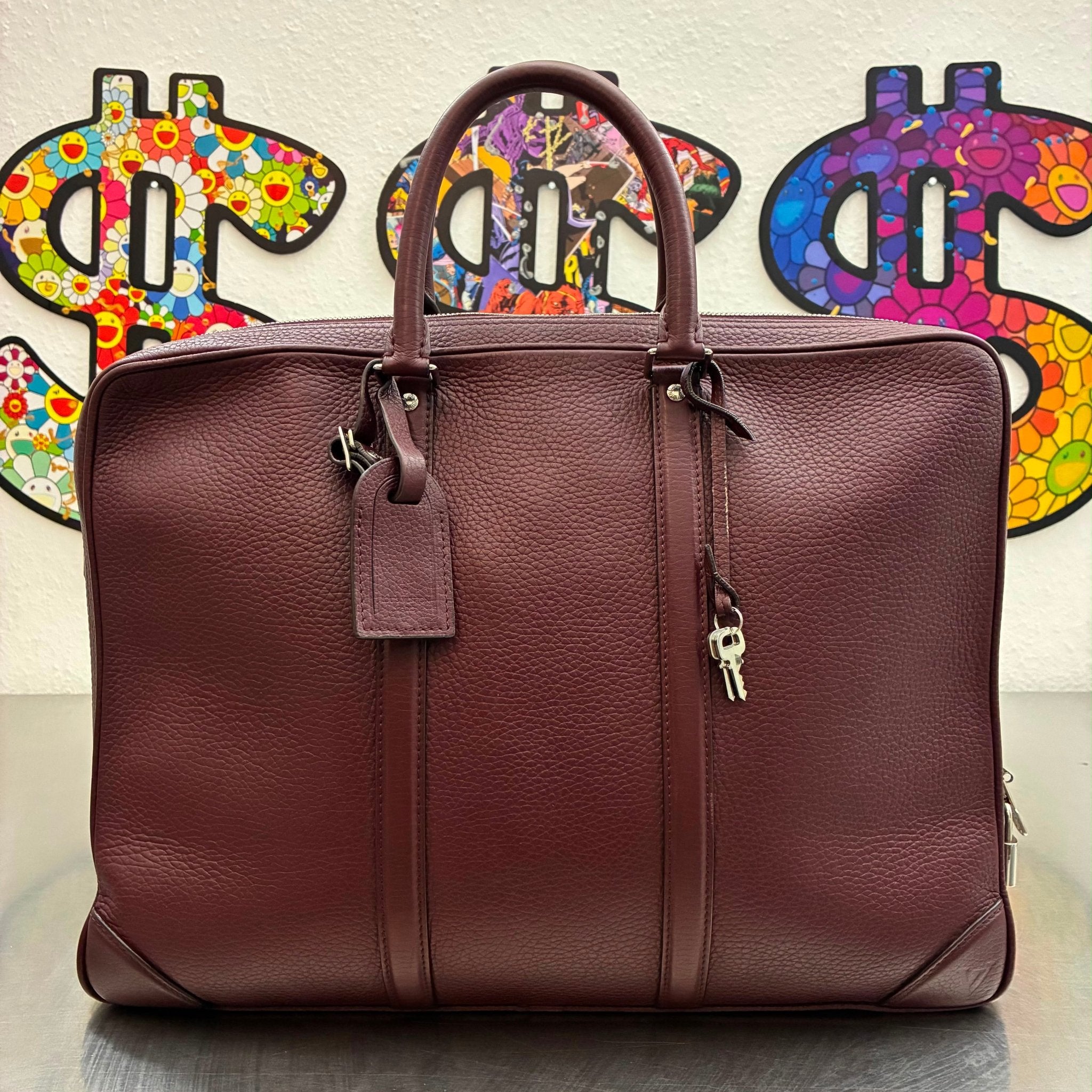 Louis Vuitton Porte Documents Voyage Taurillon Leder