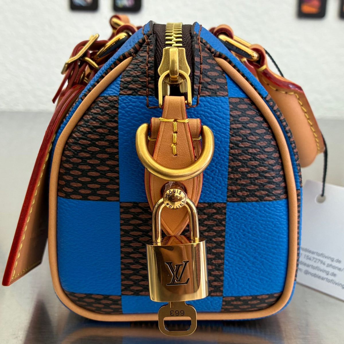 Louis Vuitton Speedy 18 Bandouliere Pop Blue