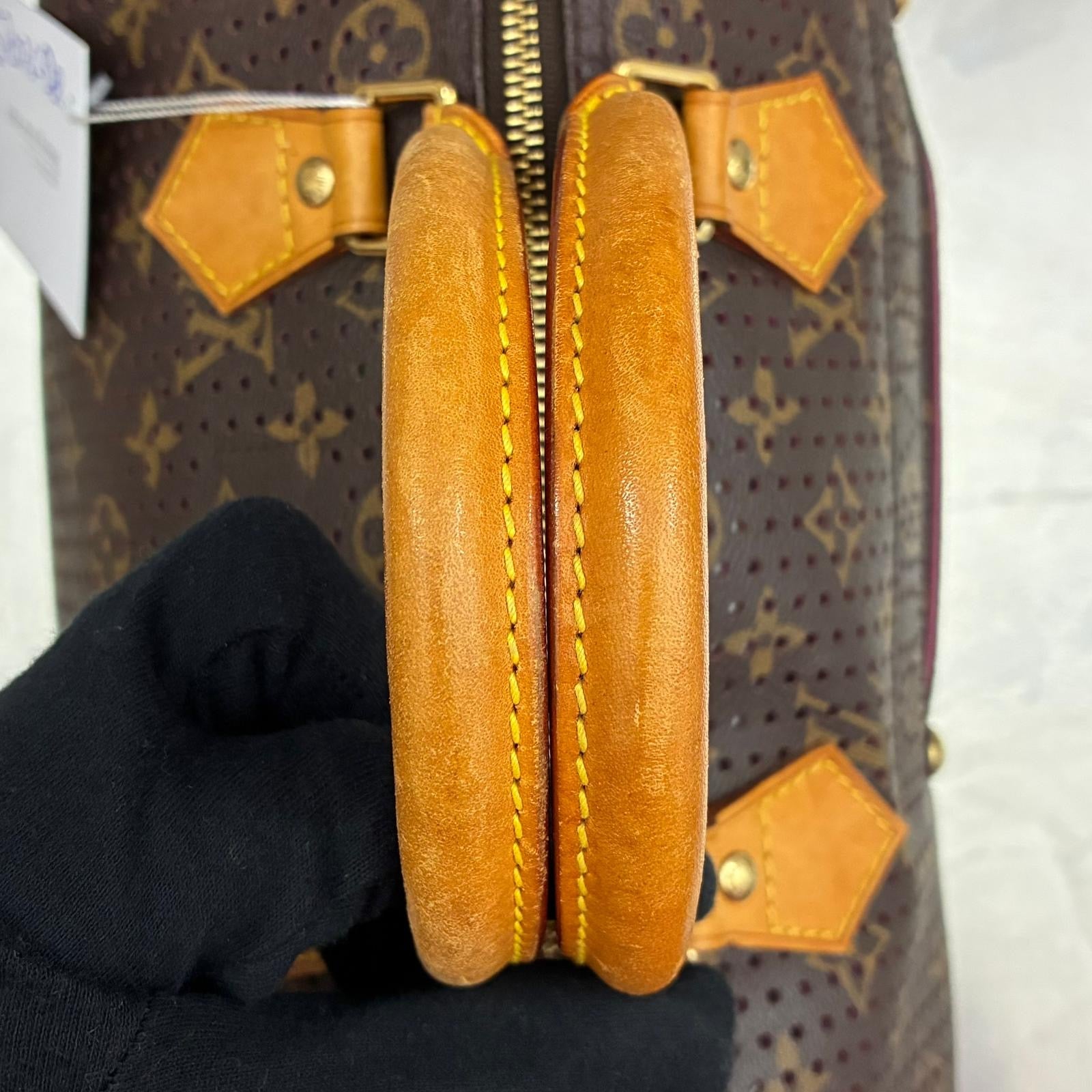 Louis Vuitton Speedy 30 Monogram Perforated Fuchsia Limited Edition