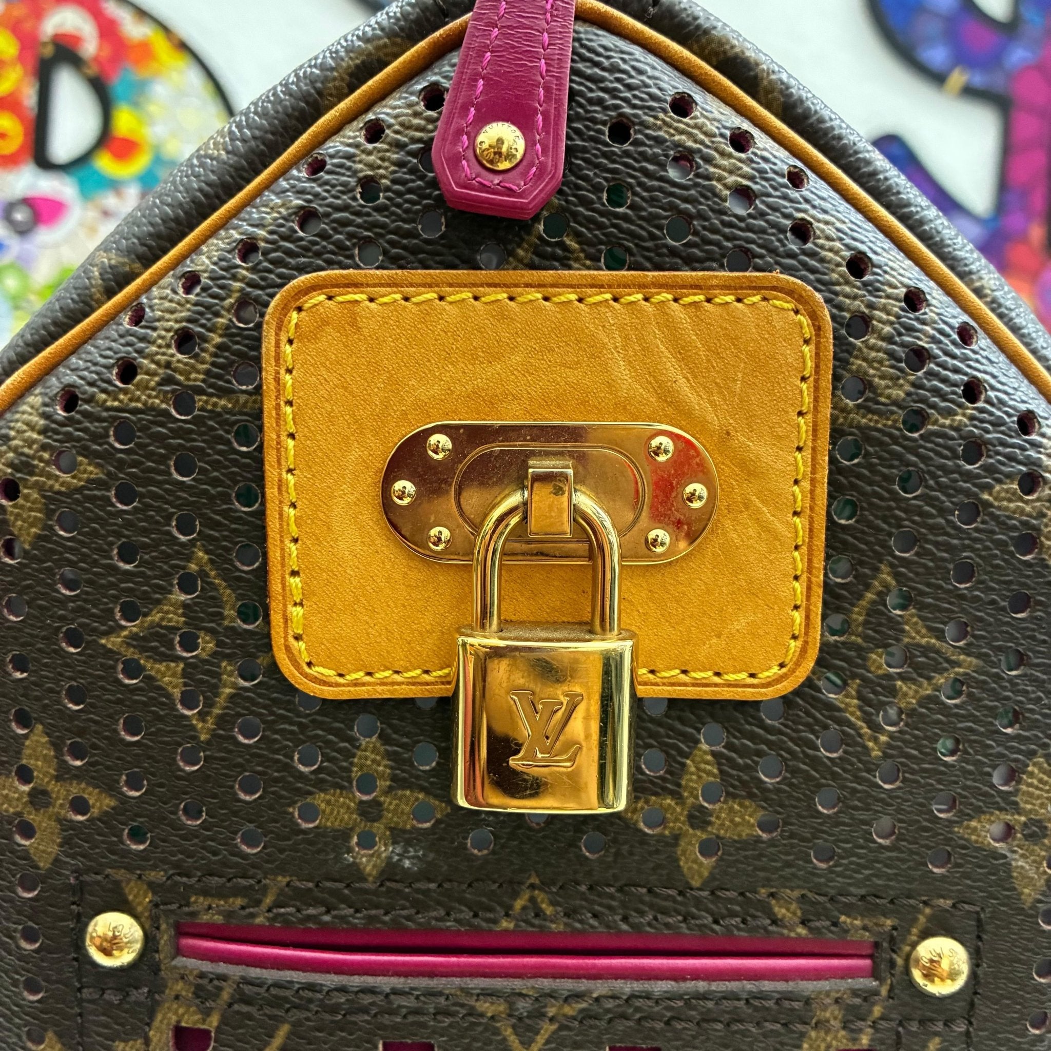 Louis Vuitton Speedy 30 Monogram Perforated Fuchsia Limited Edition