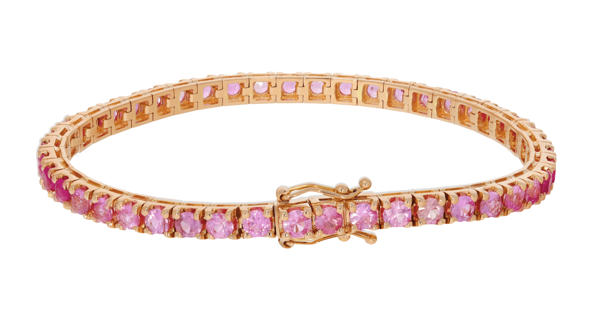 Saphirarmband Sirmione - Collection 7,94ct 750/ - Roségold
