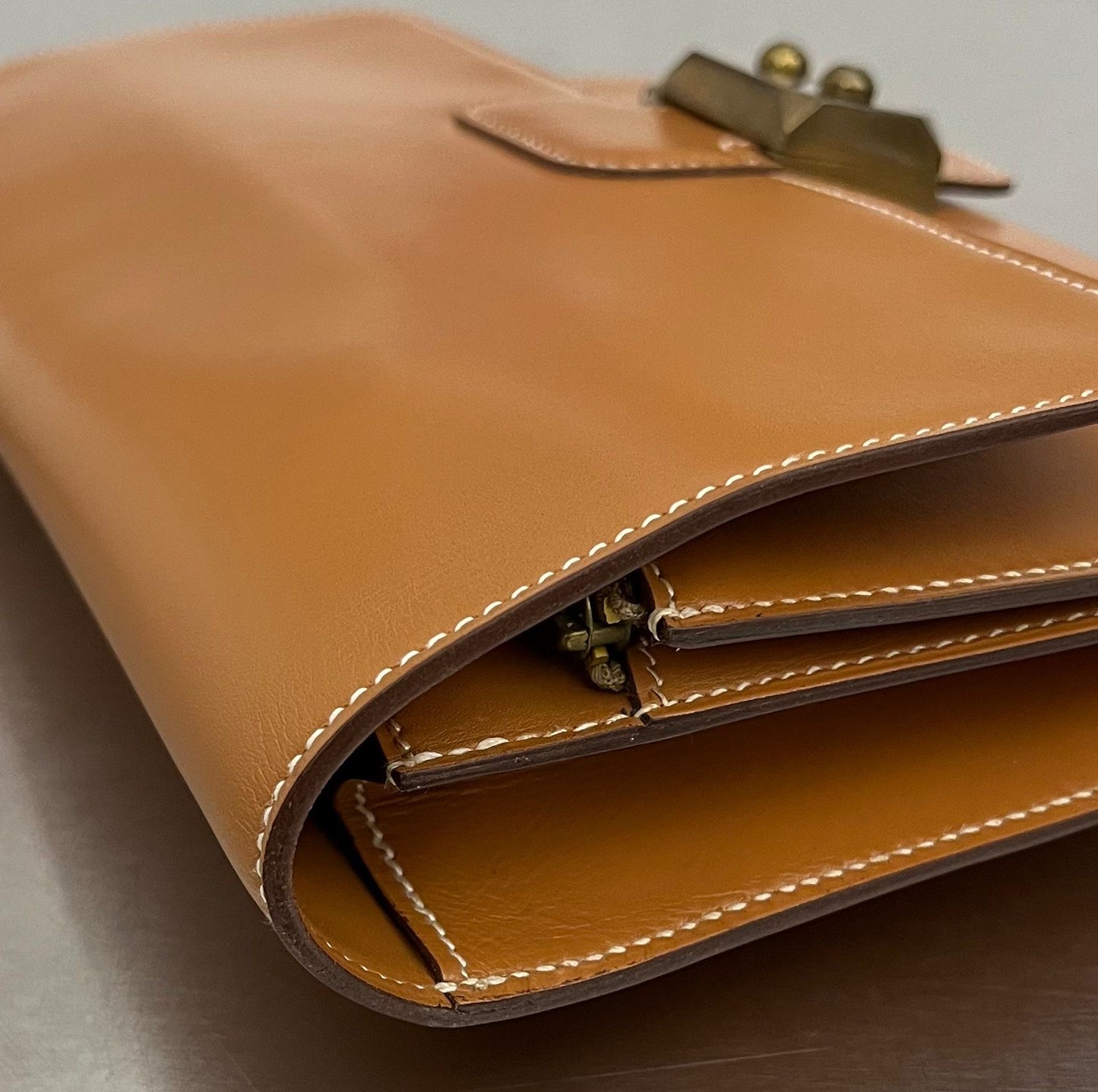 Hermès Jet Clutch Natural