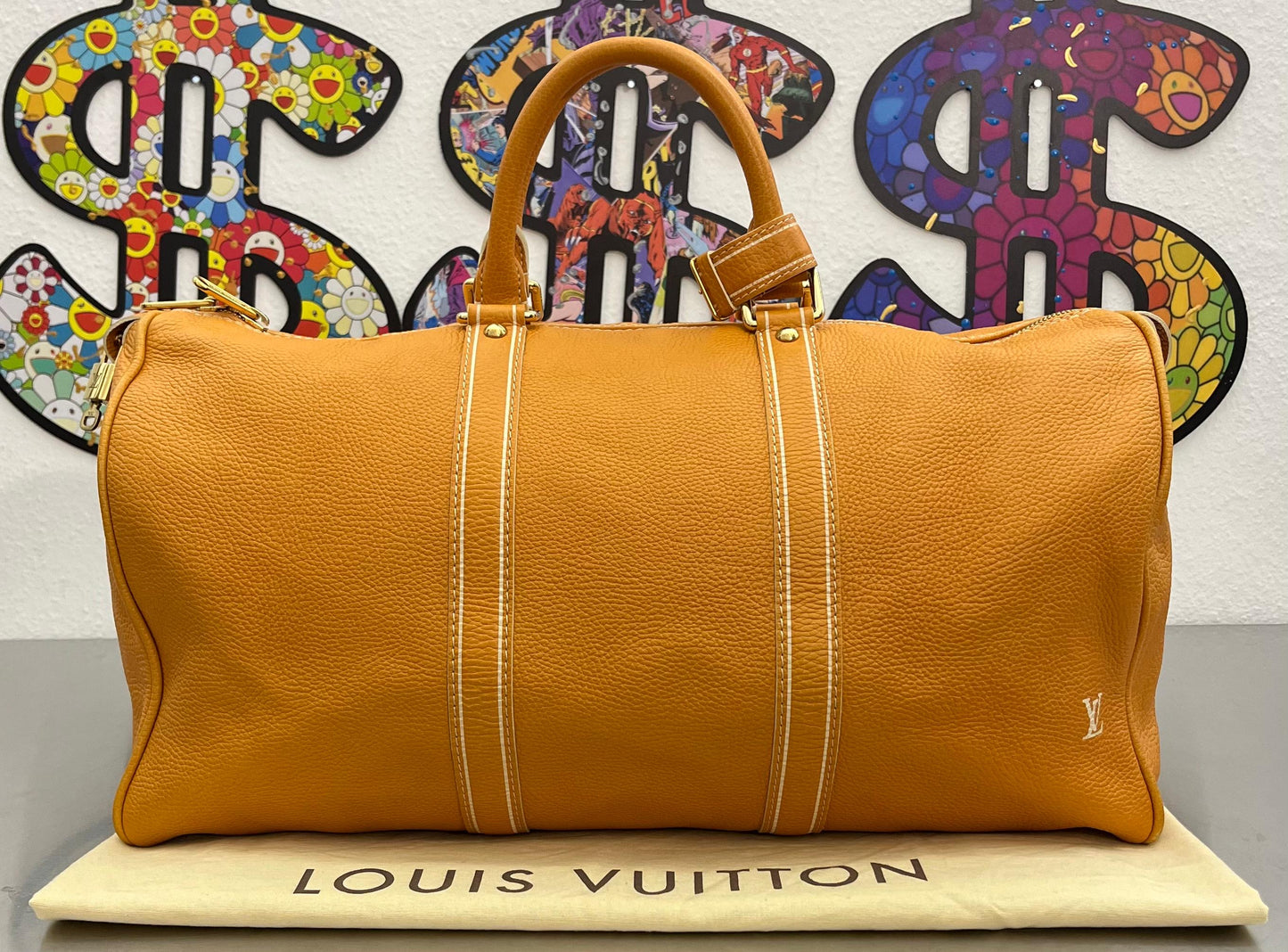 Louis Vuitton Keepall 50 Tobago Leder