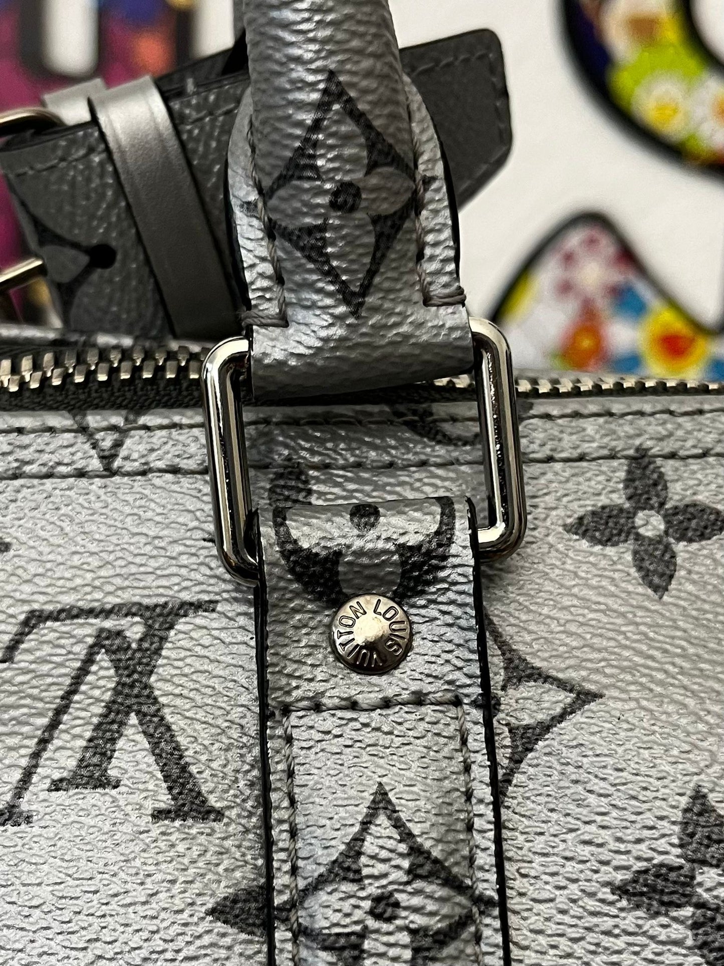 Louis Vuitton Keepall 50 Bandouliere Silver - Limitiertes Modell