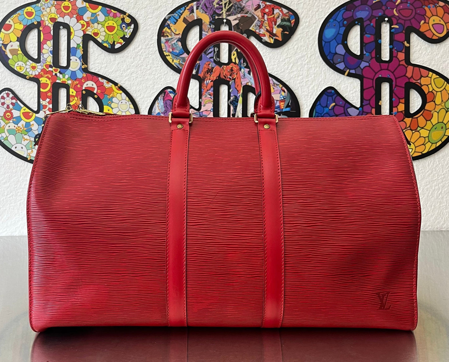 Louis Vuitton Keepall 45 Epi Leder