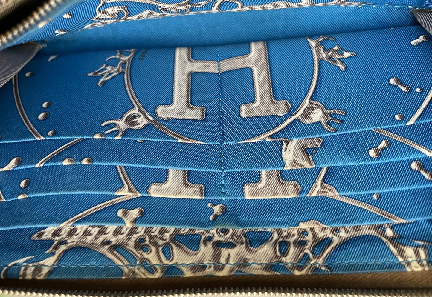 Hermès Geldbörse Silk'in Epsom Etoupe