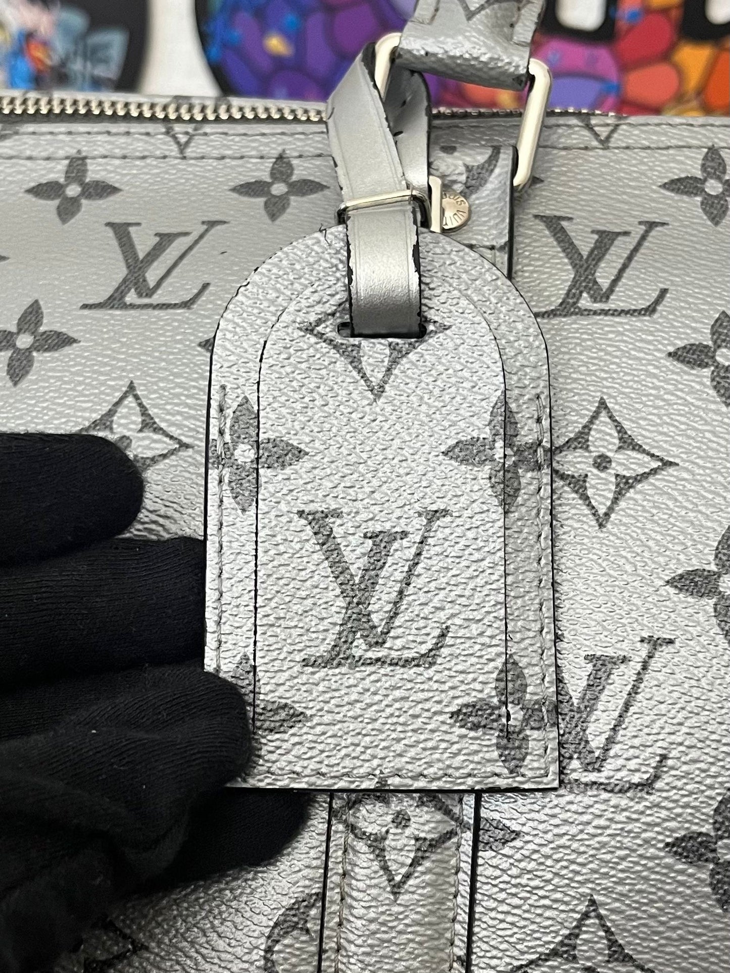 Louis Vuitton Keepall 50 Bandouliere Silver - Limitiertes Modell