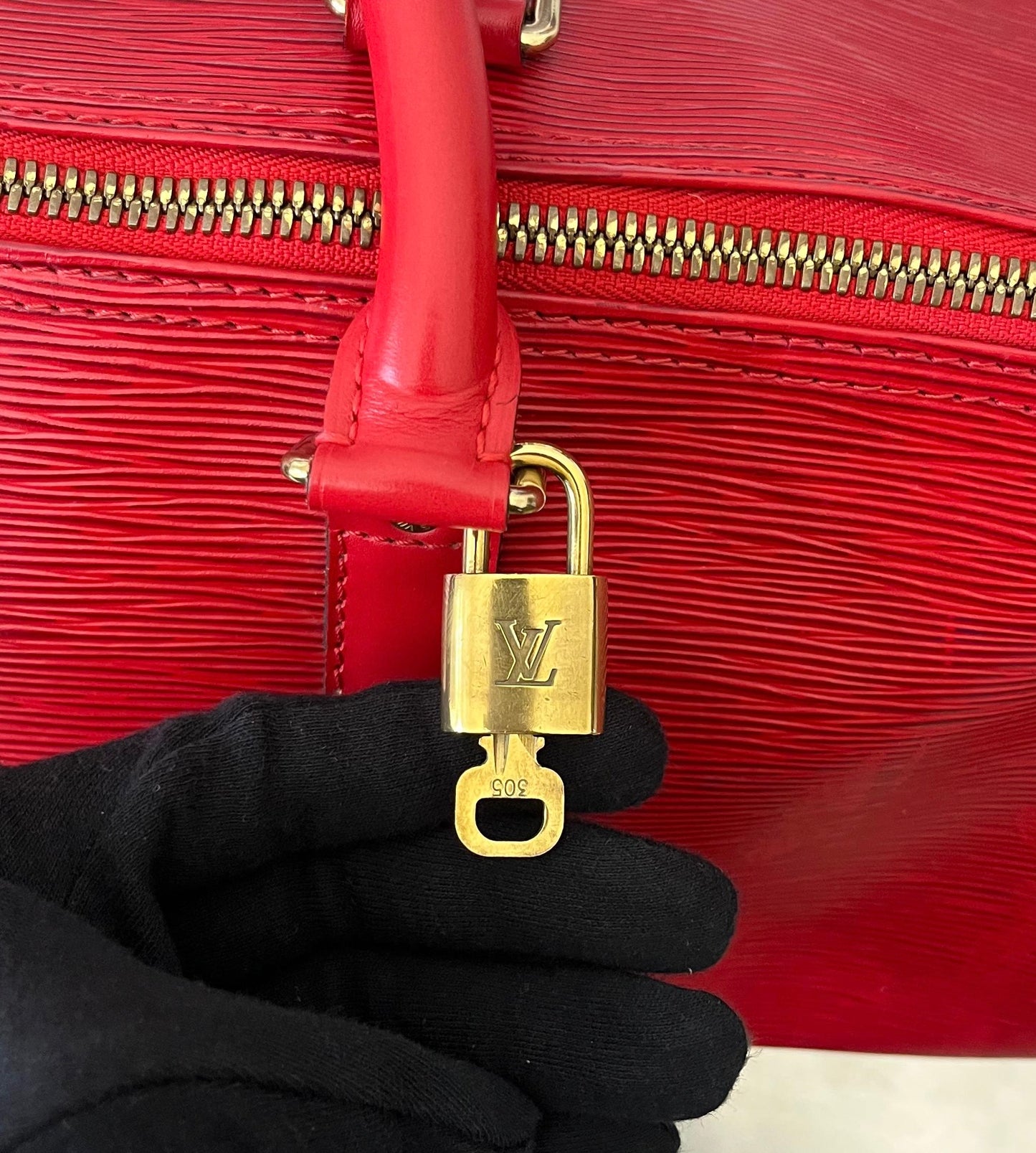 Louis Vuitton Keepall 45 Epi Leder