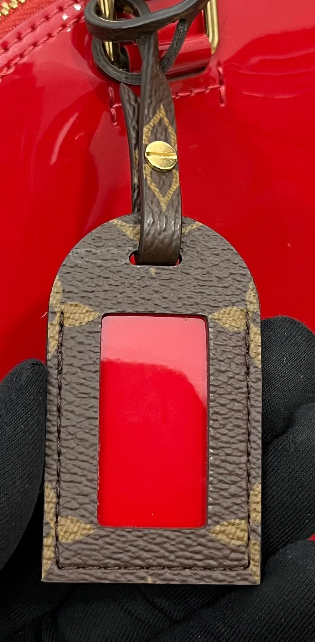 Louis Vuitton Alma BB Vernis Miroir Rot