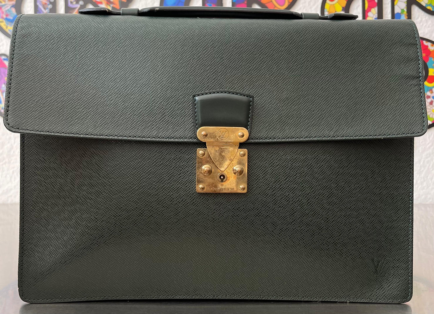 Louis Vuitton Serviette Kourad (Dunkelgrün)