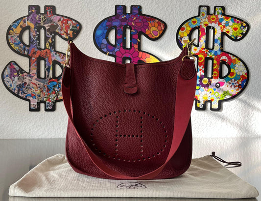 Hermès Evelyne I GM Crispe Fjord