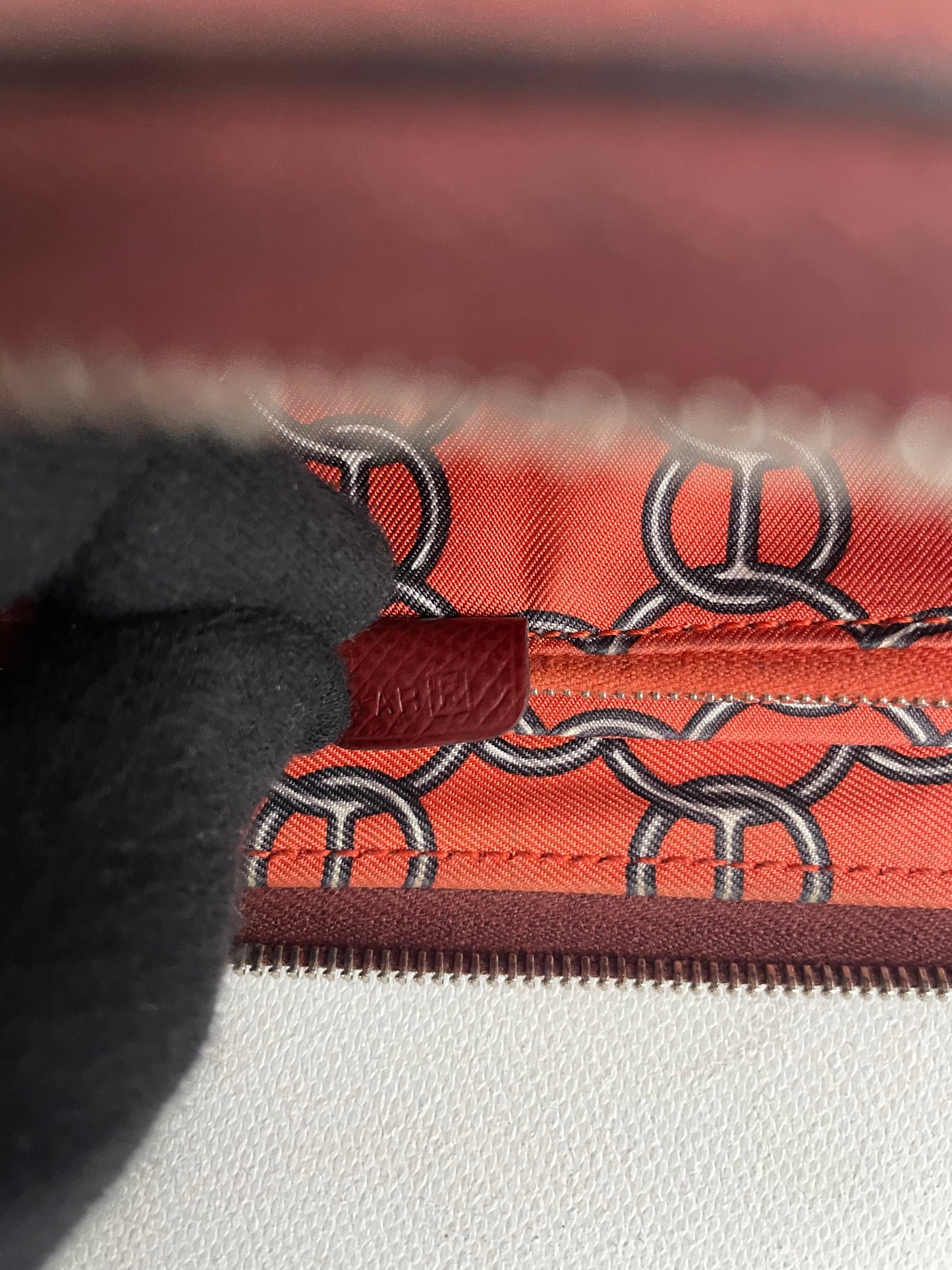 Hermès Geldbörse Silk'in Epsom Rouge H