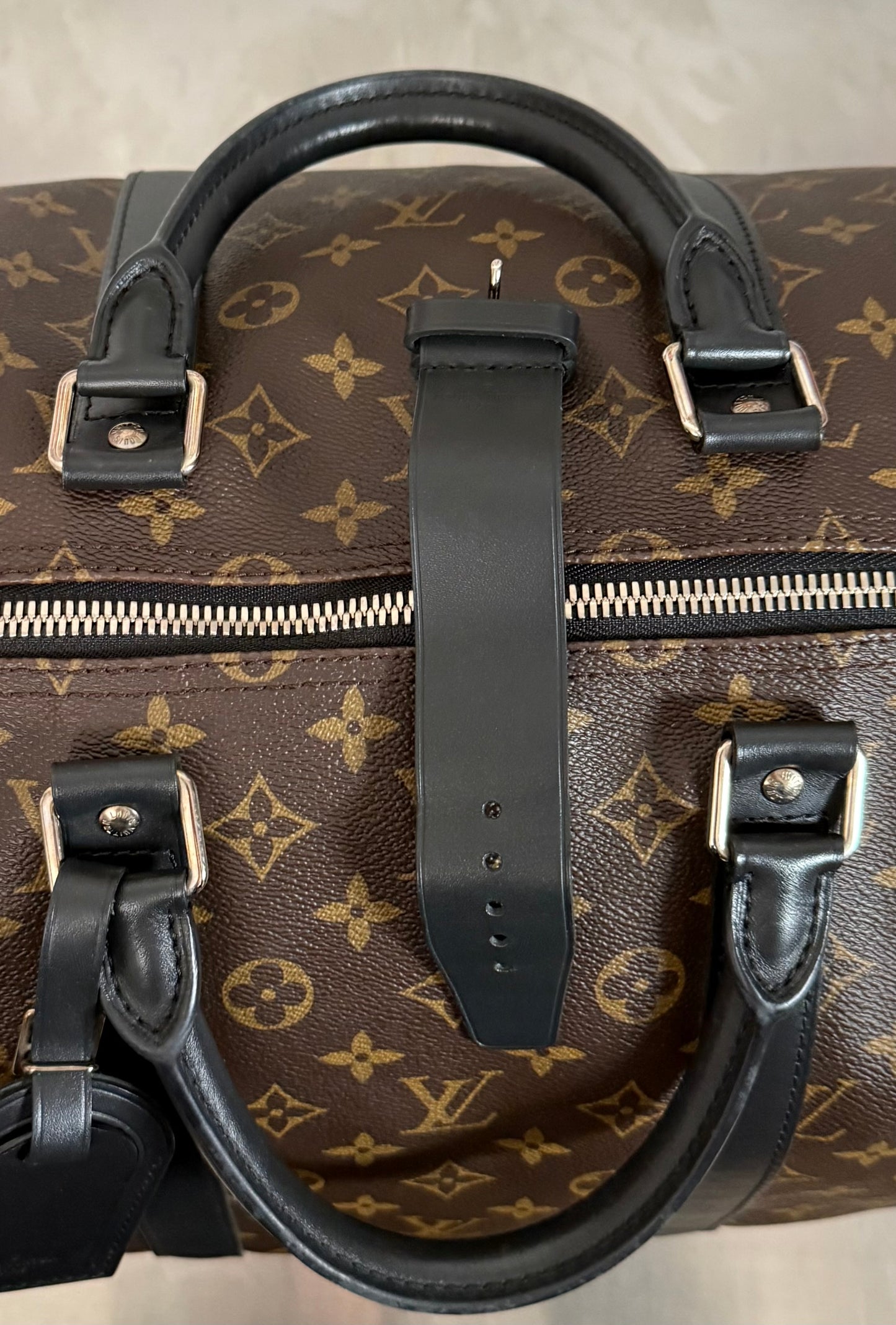 Louis Vuitton Keepall 55 Macassar Bandouliere