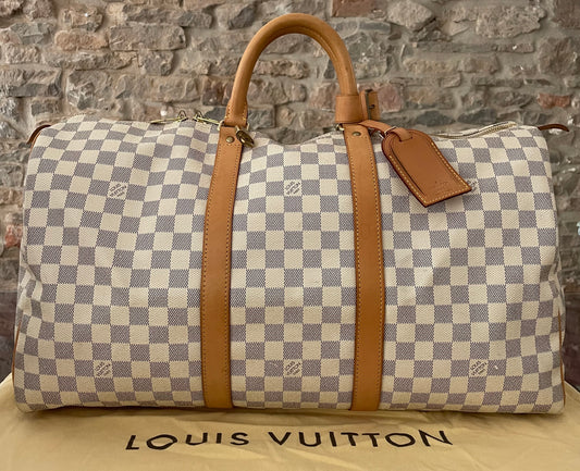 Louis Vuitton Keepall 50 Damier Azur