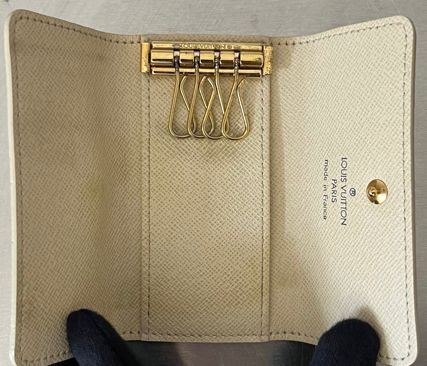 Louis Vuitton Schlüssel Etui Damier Azur