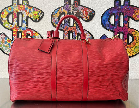 Louis Vuitton Keepall 50 Epi Leder