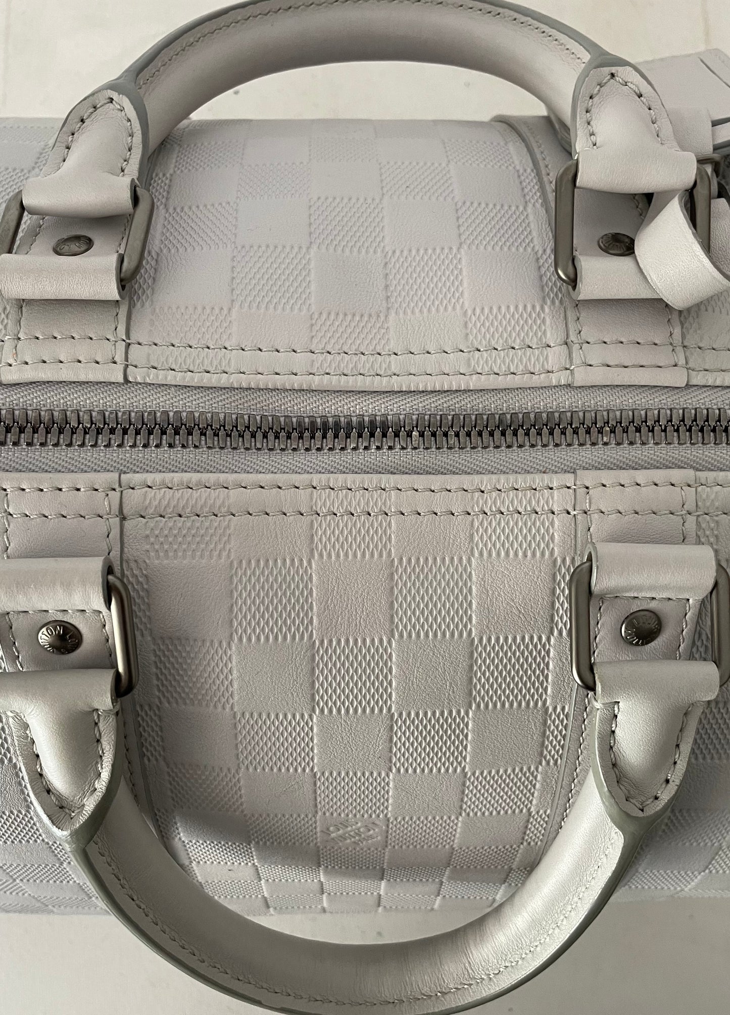 Louis Vuitton Keepall 45 Infini Damier Bandouliere Weiß