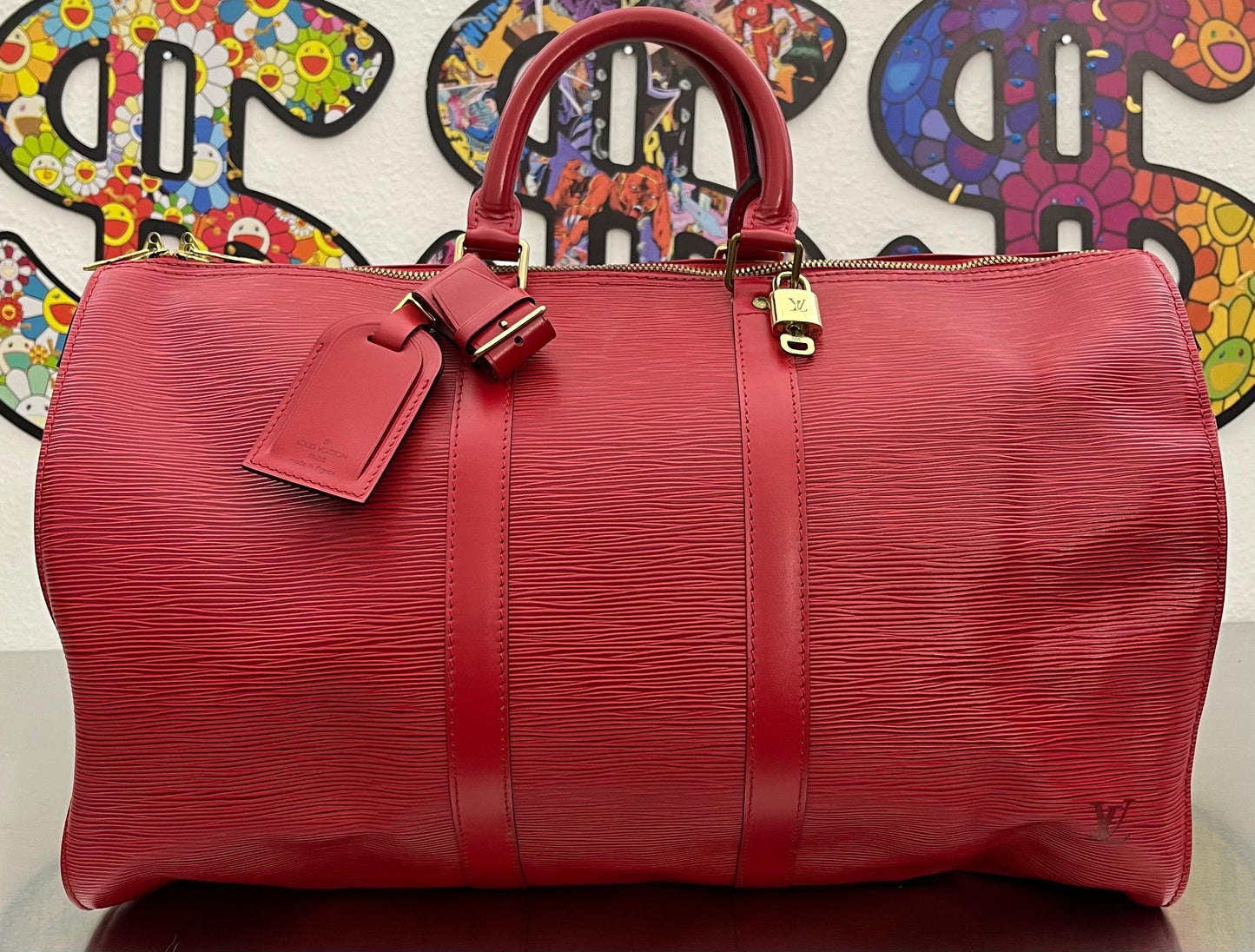 Louis Vuitton Keepall 45 Epi Leder