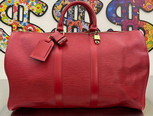 Louis Vuitton Keepall 45 Epi Leder