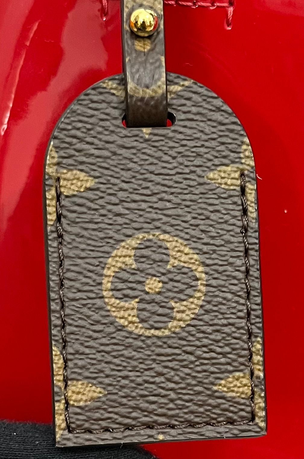 Louis Vuitton Alma BB Vernis Miroir Rot