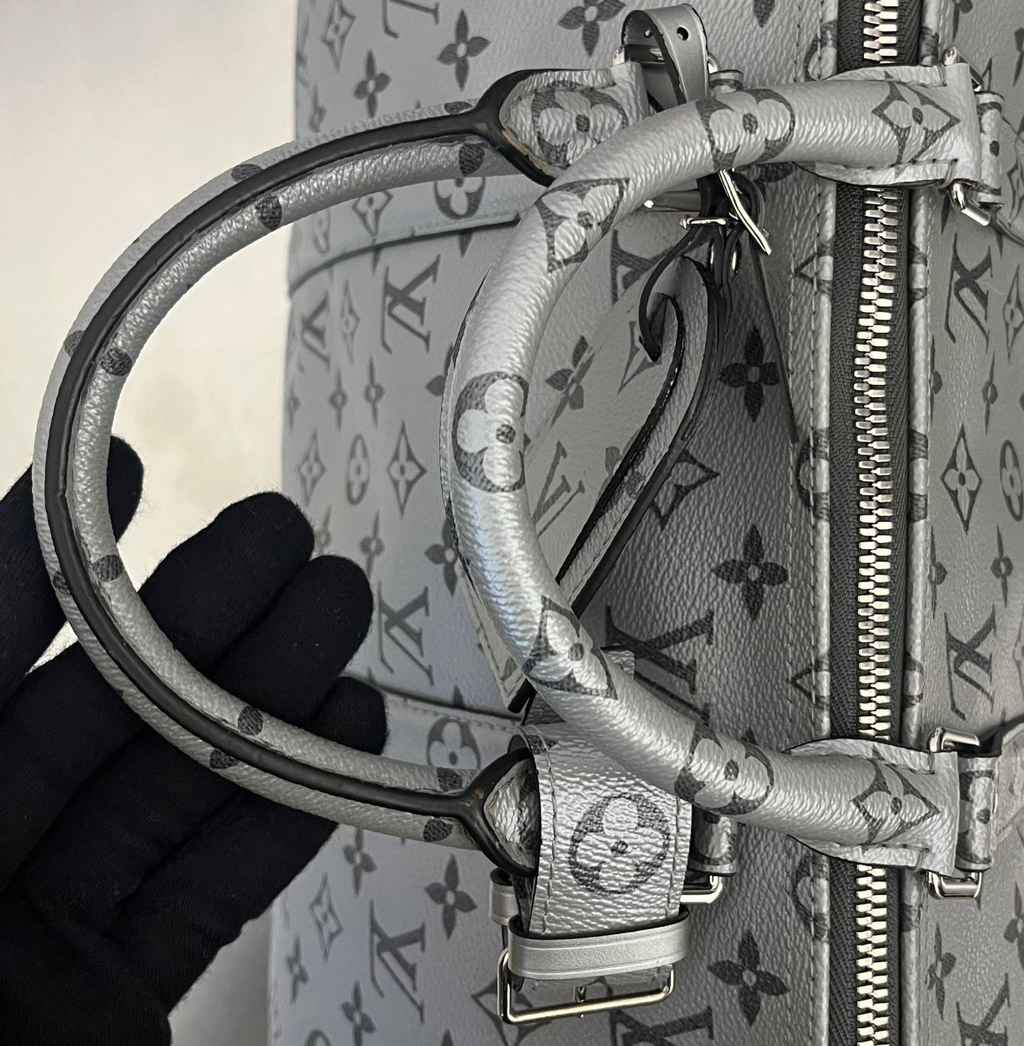 Louis Vuitton Keepall 50 Bandouliere Silver - Limitiertes Modell