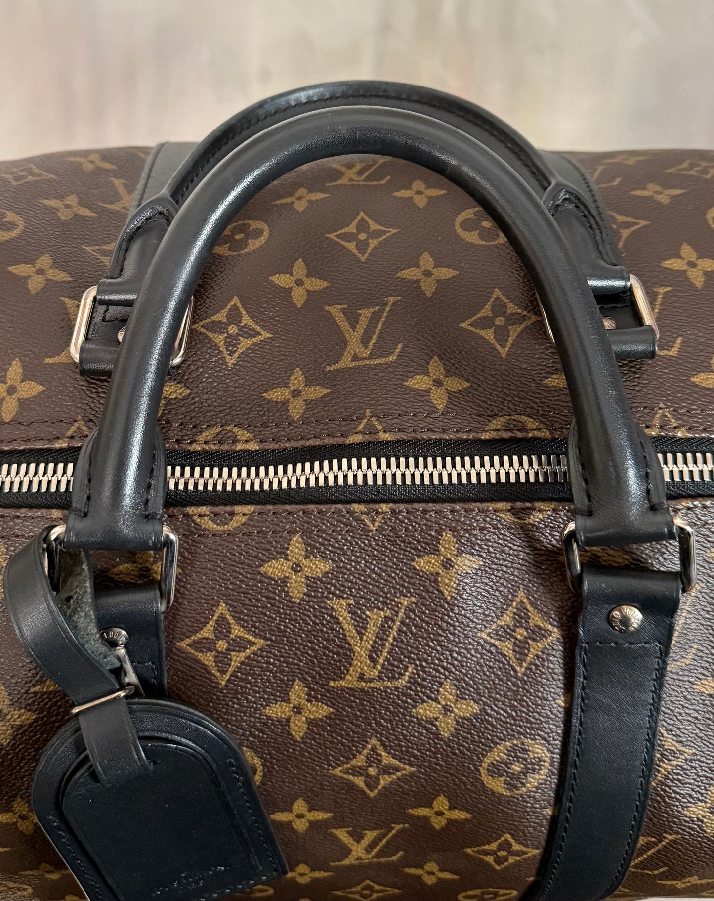 Louis Vuitton Keepall 55 Macassar Bandouliere