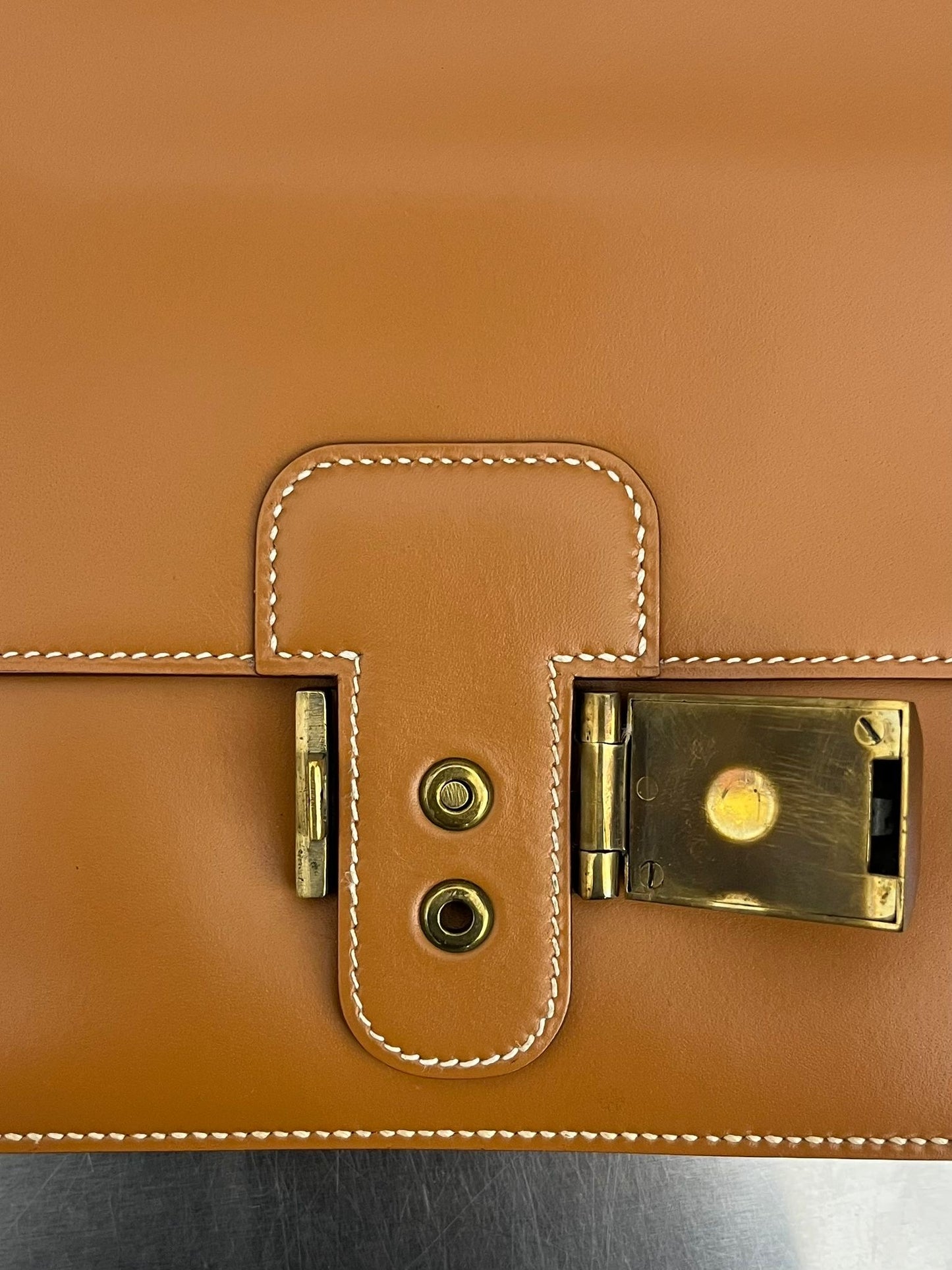 Hermès Jet Clutch Natural