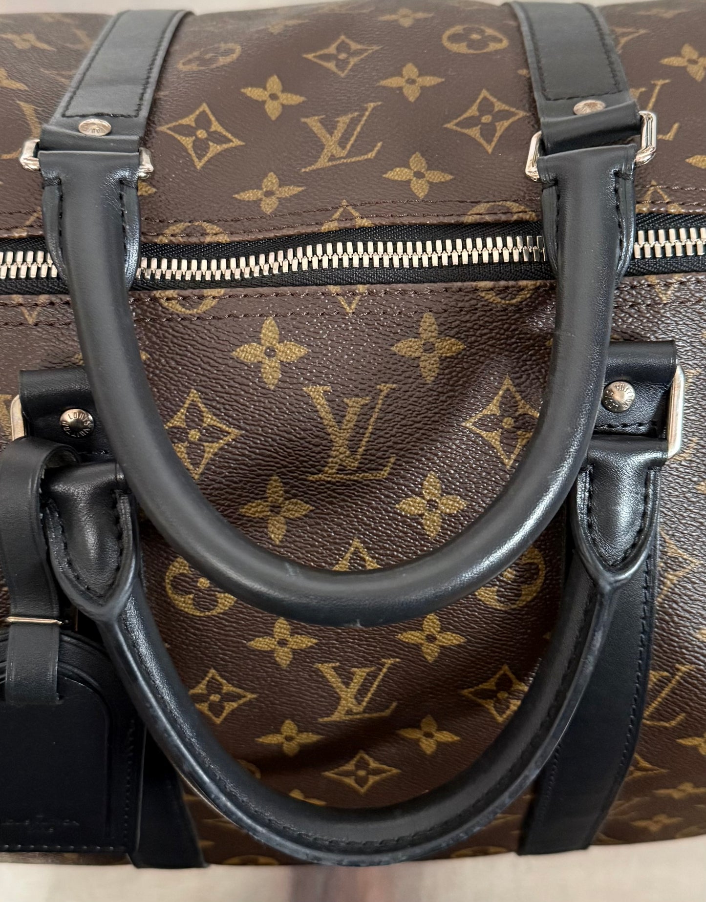 Louis Vuitton Keepall 55 Macassar Bandouliere