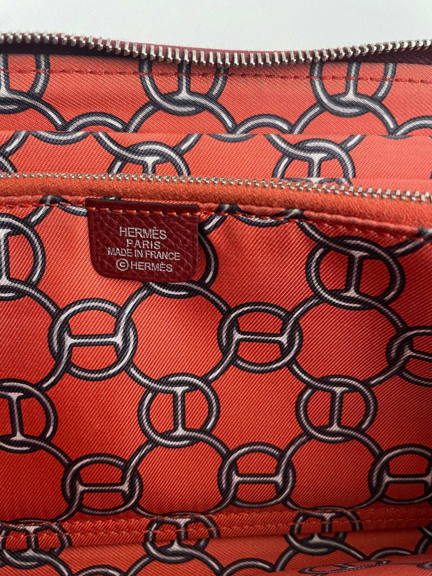 Hermès Geldbörse Silk'in Epsom Rouge H