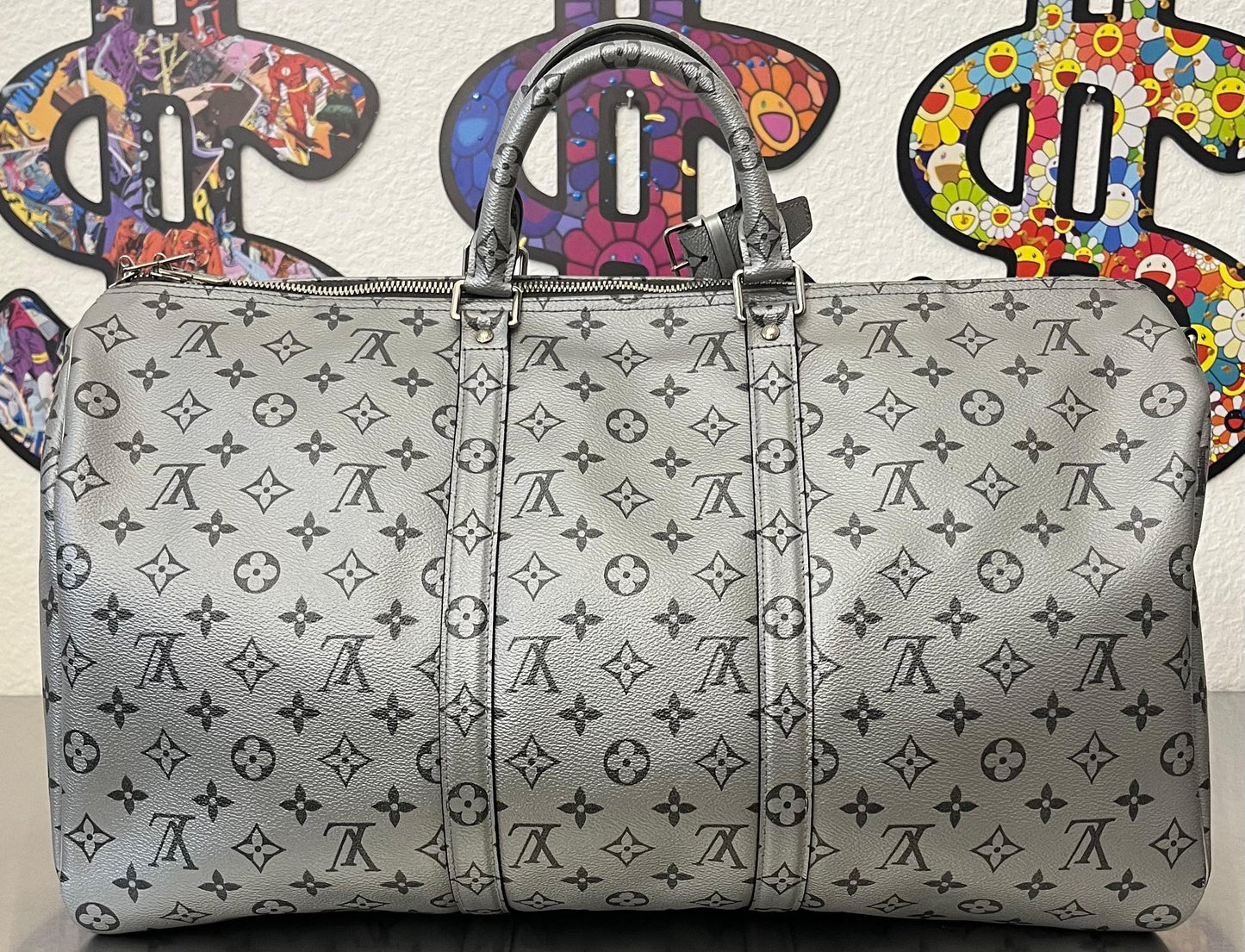 Louis Vuitton Keepall 50 Bandouliere Silver - Limitiertes Modell