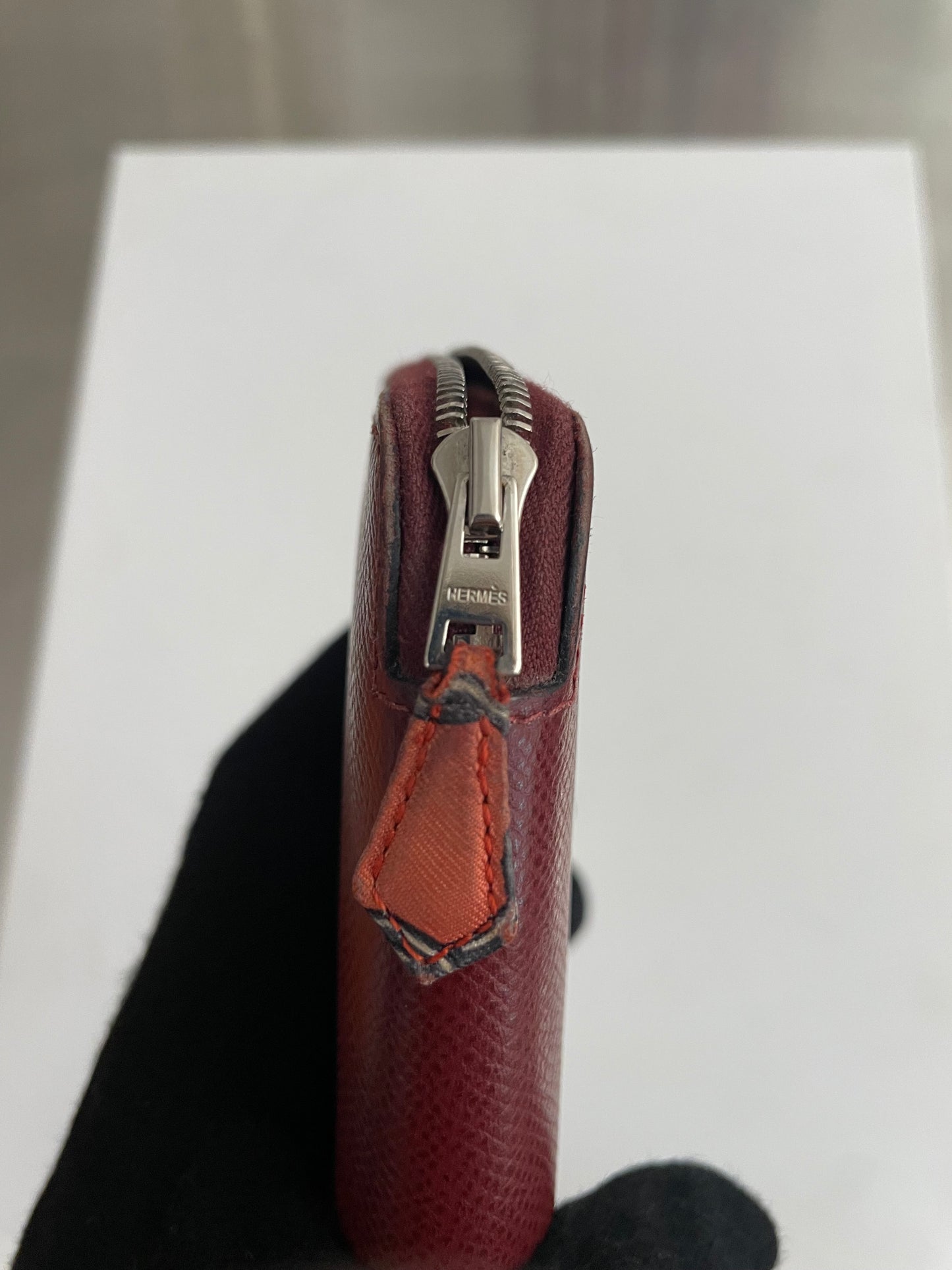 Hermès Geldbörse Silk'in Epsom Rouge H