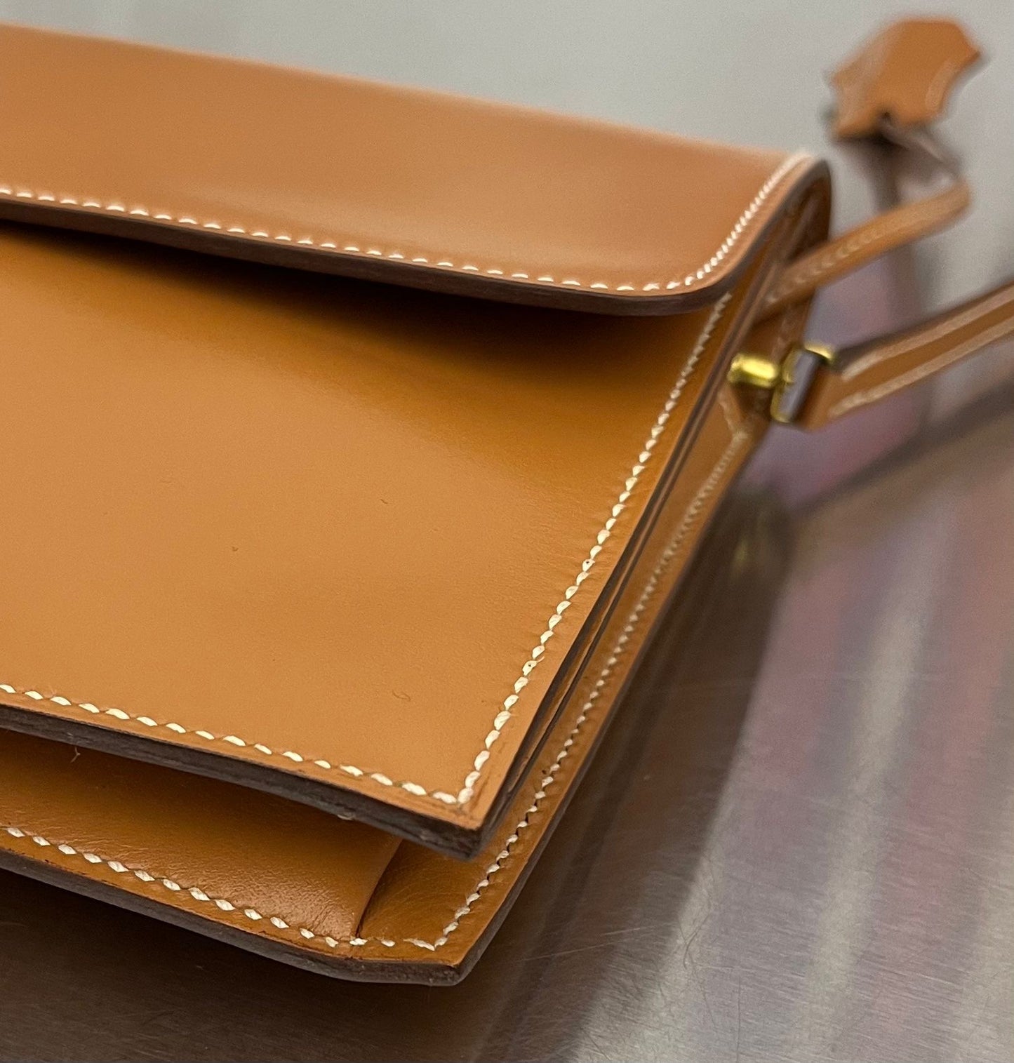 Hermès Jet Clutch Natural