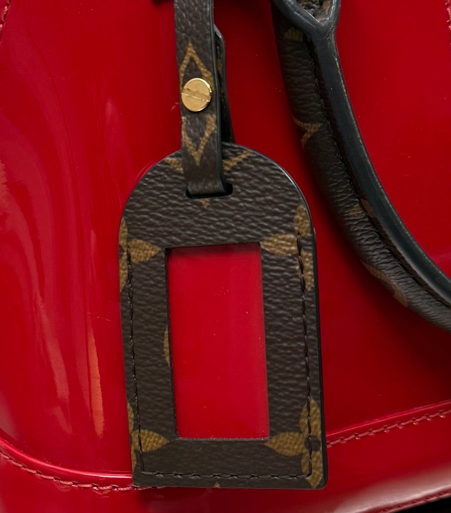 Louis Vuitton Alma BB Vernis Miroir Rot