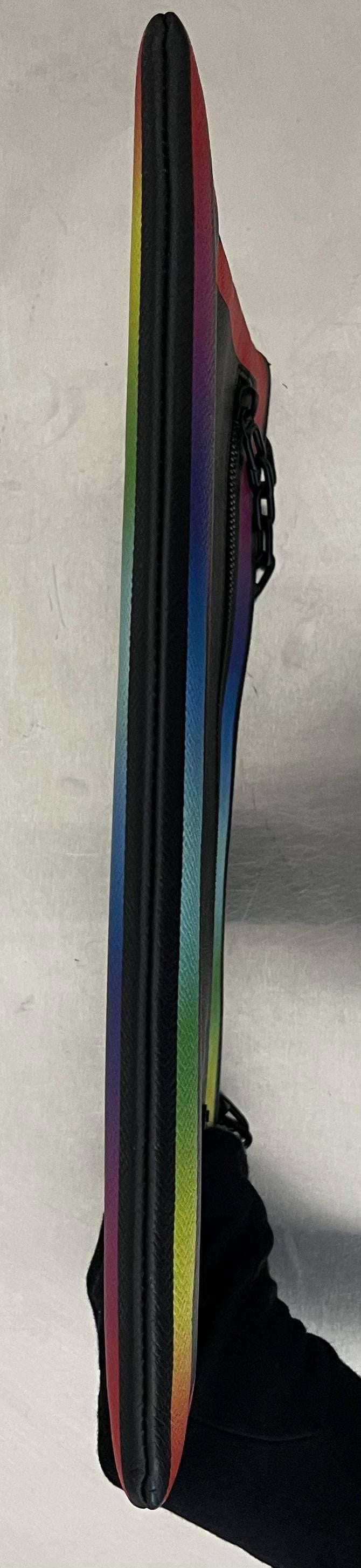 Louis Vuitton A4 Taiga Rainbow Pochette