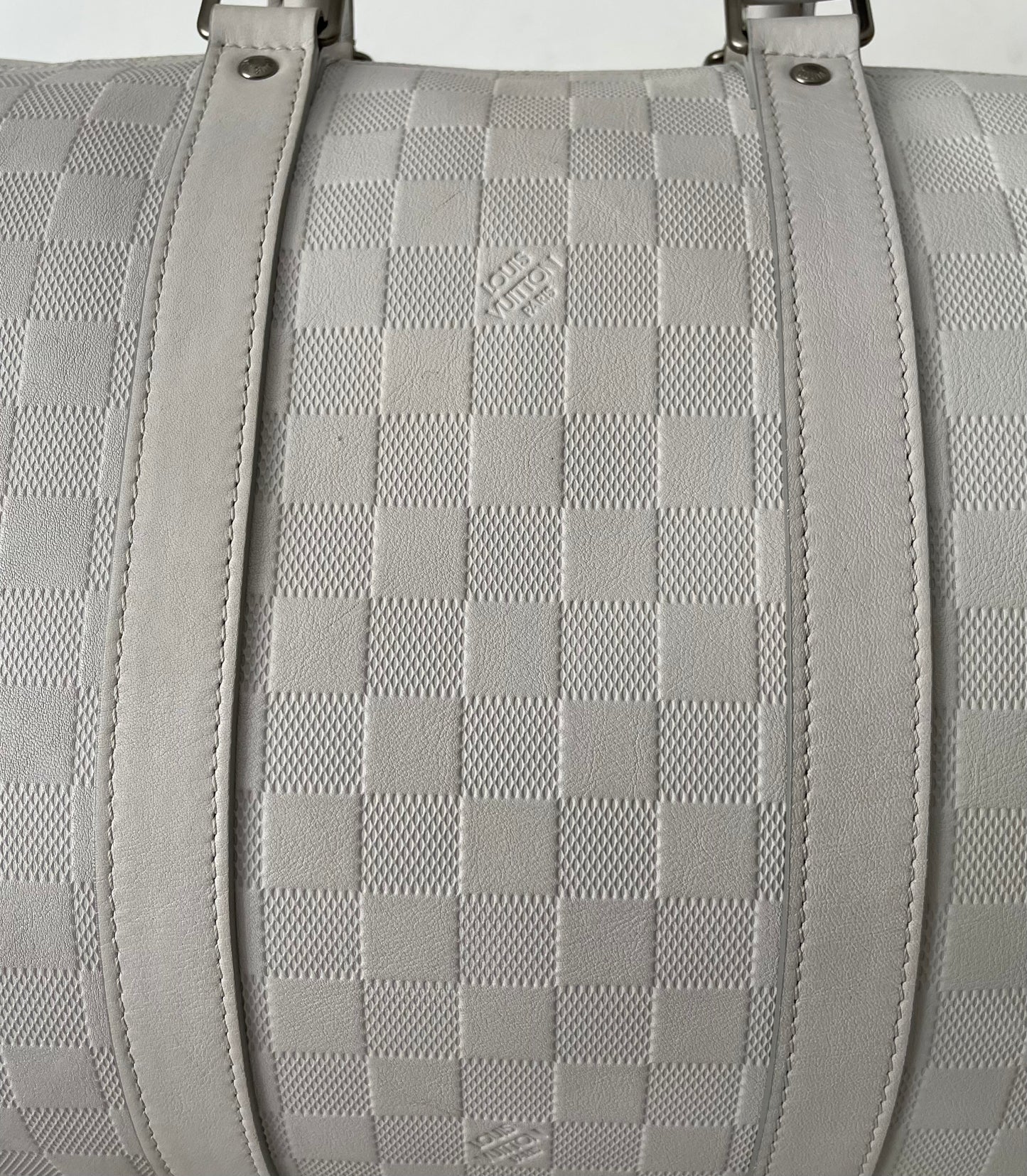 Louis Vuitton Keepall 45 Infini Damier Bandouliere Weiß