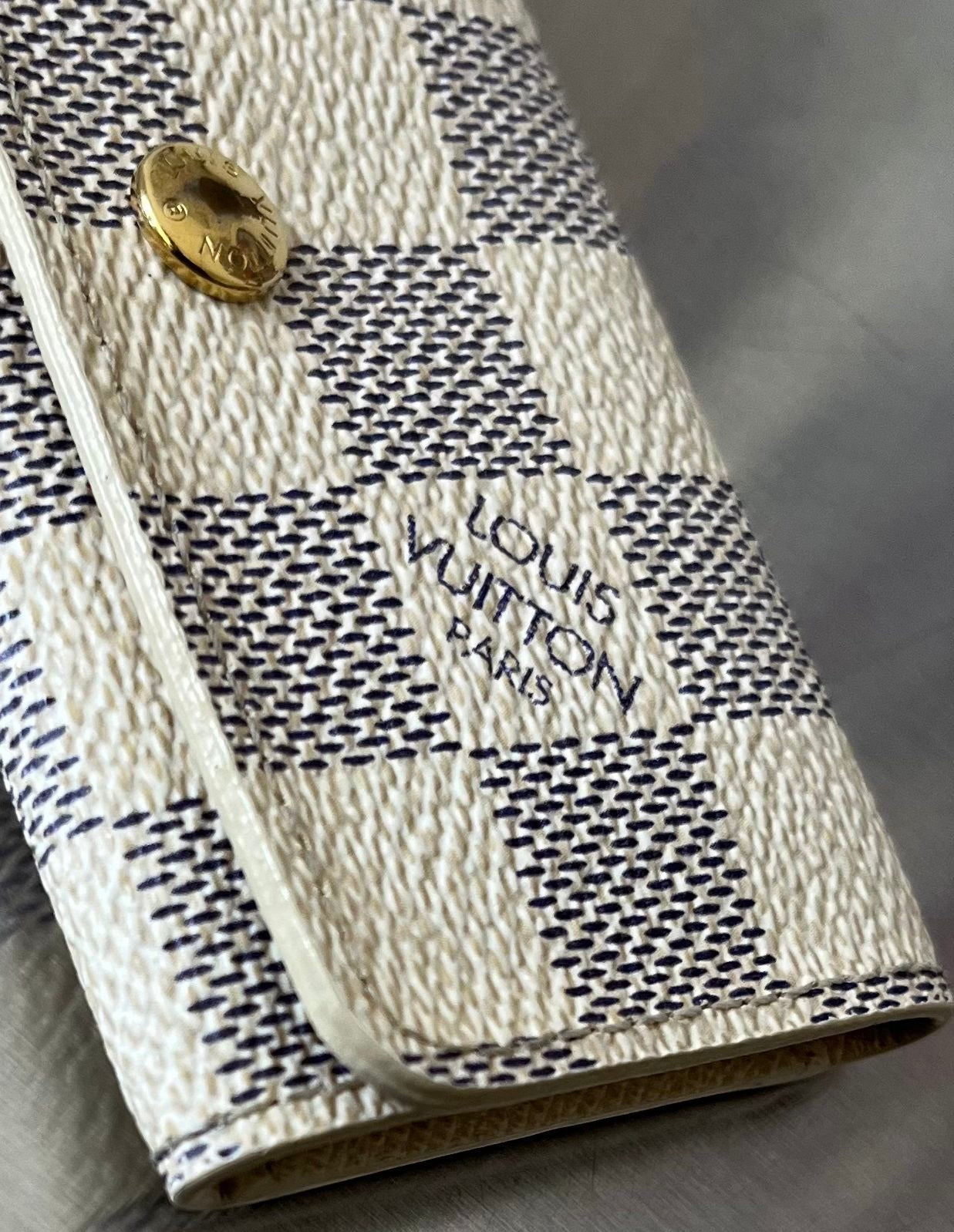 Louis Vuitton Schlüssel Etui Damier Azur
