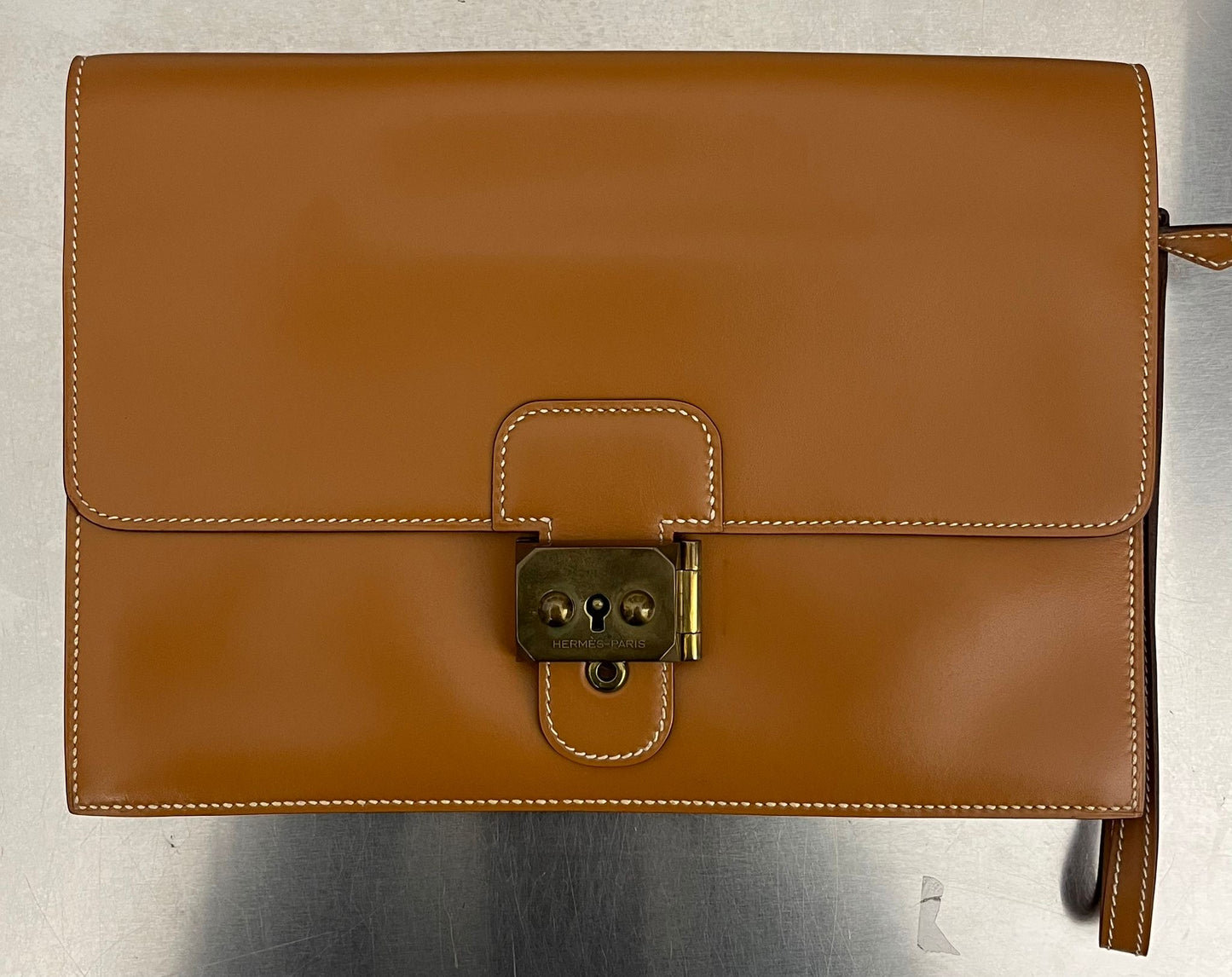 Hermès Jet Clutch Natural