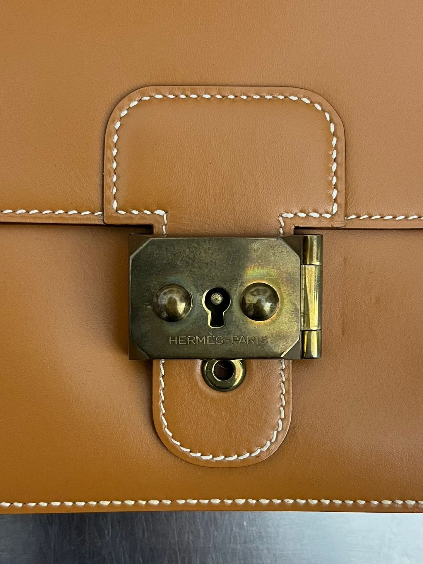 Hermès Jet Clutch Natural