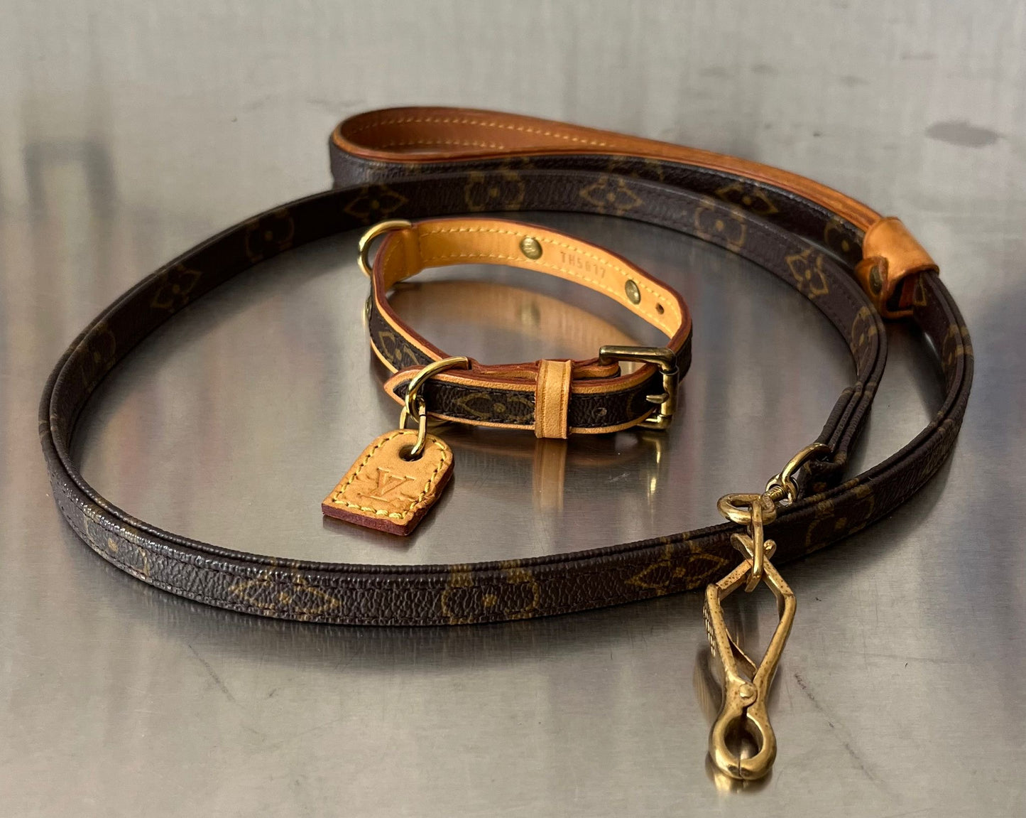 Louis Vuitton Baxter MM Leine mit Halsband