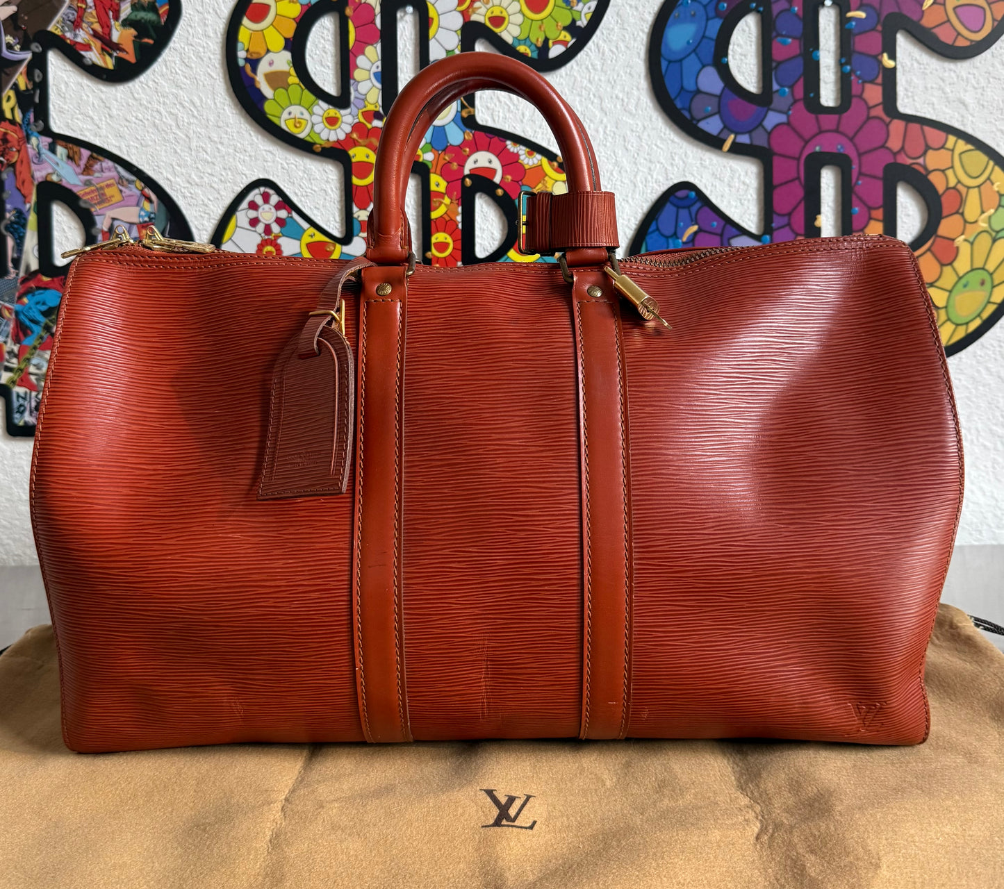 Louis Vuitton Keepall 45 Epi Leder