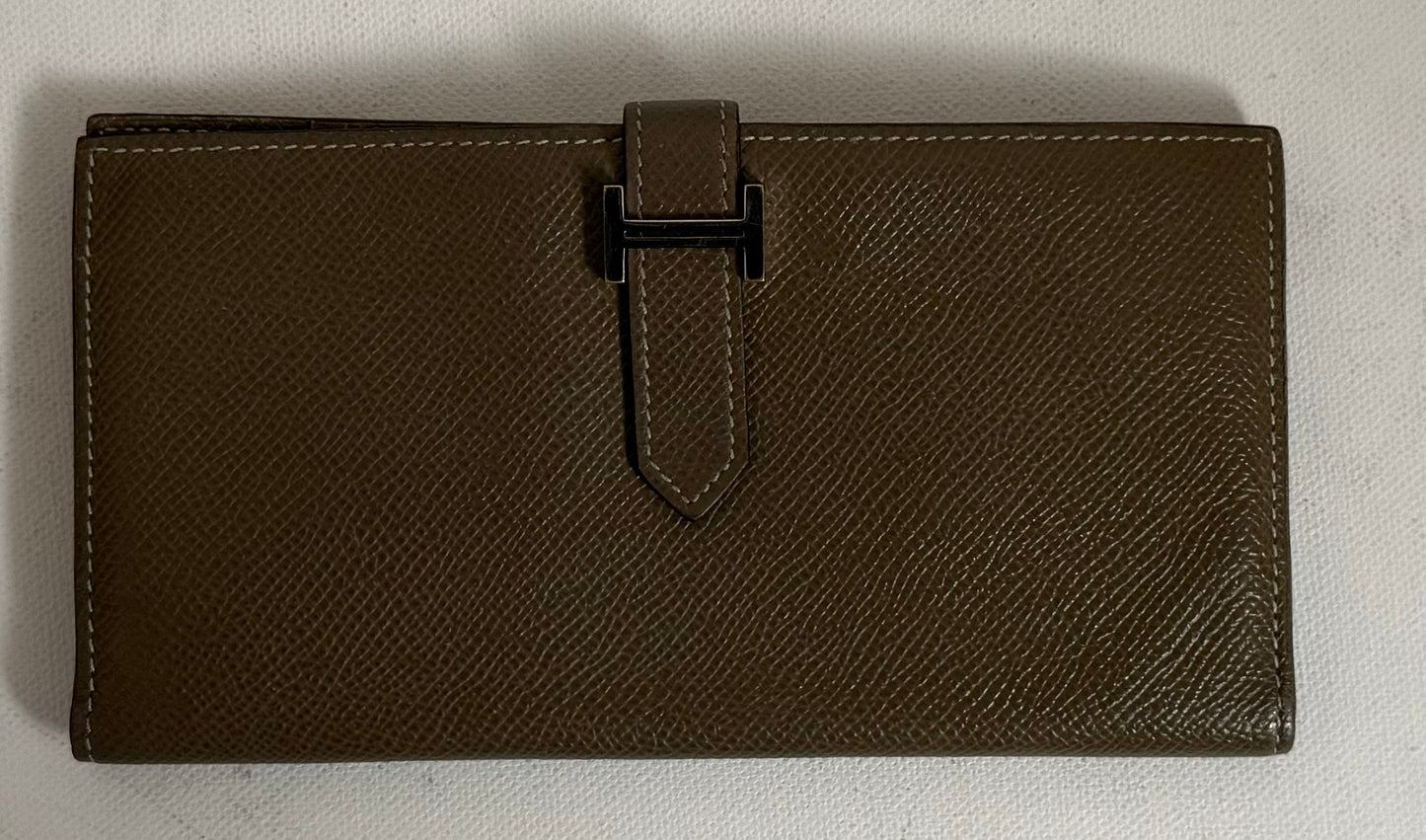 Hermès Geldbörse Béarn Soufflet Etoupe Epsom