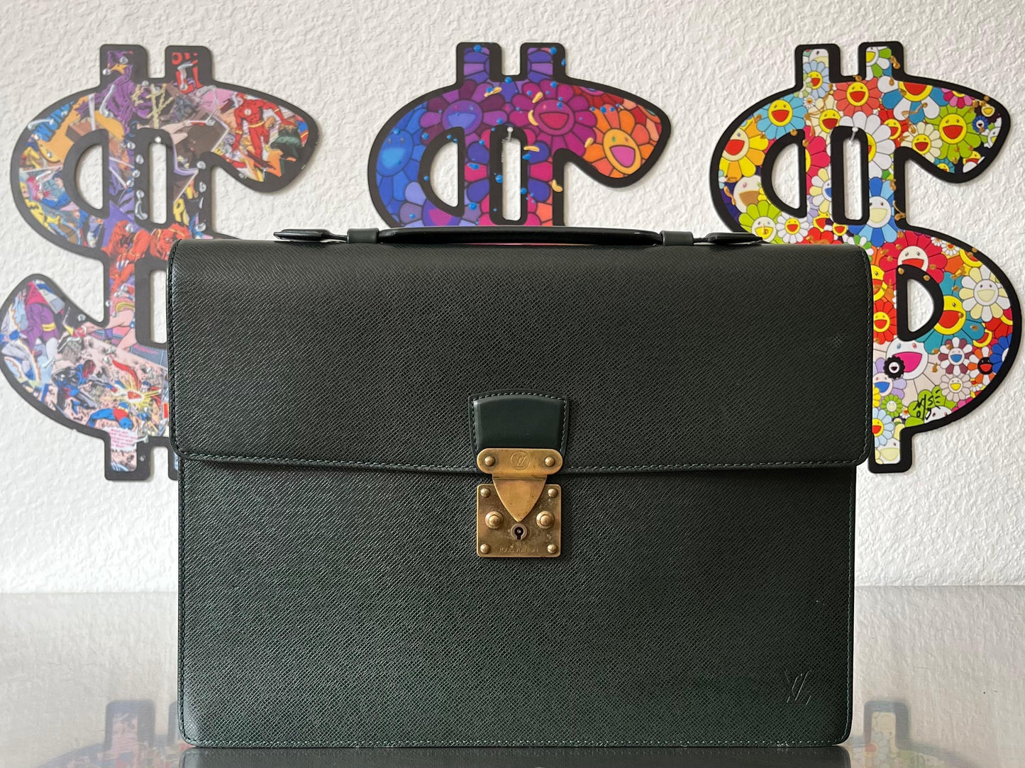 Louis Vuitton Serviette Kourad (Dunkelgrün)
