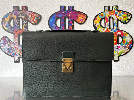 Louis Vuitton Serviette Kourad (Dunkelgrün)
