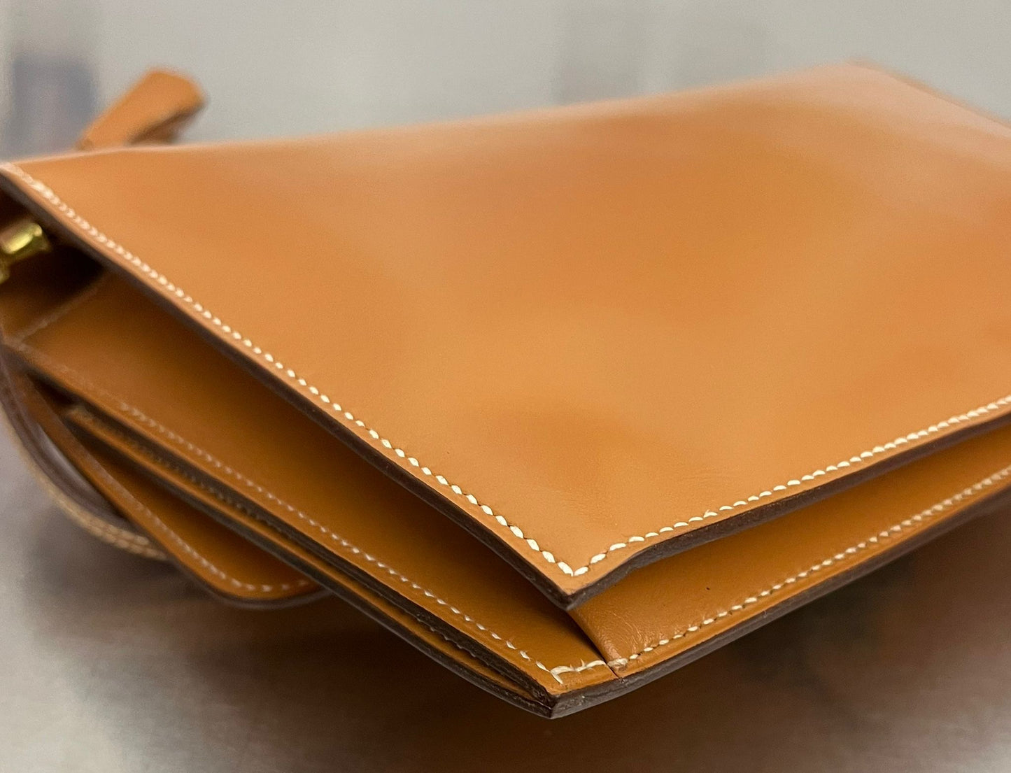 Hermès Jet Clutch Natural