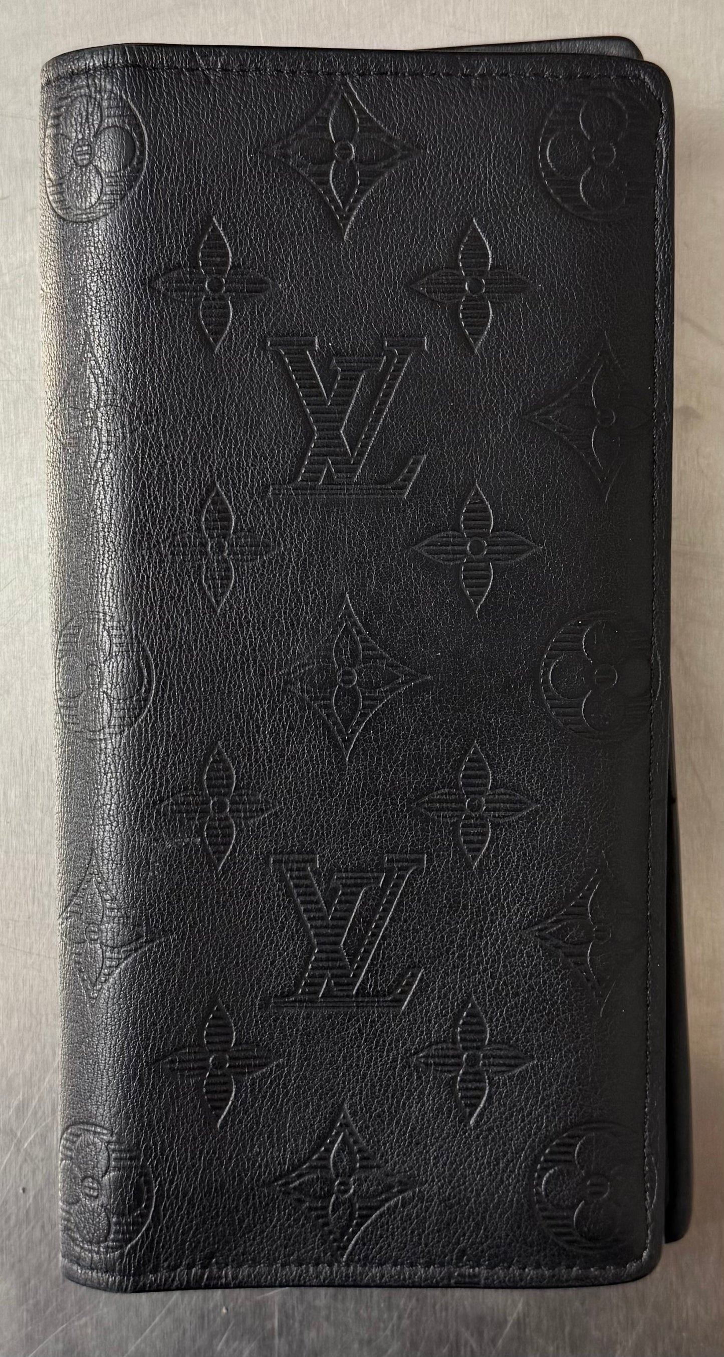 Louis Vuitton Brazza Monogram Shadow Leder