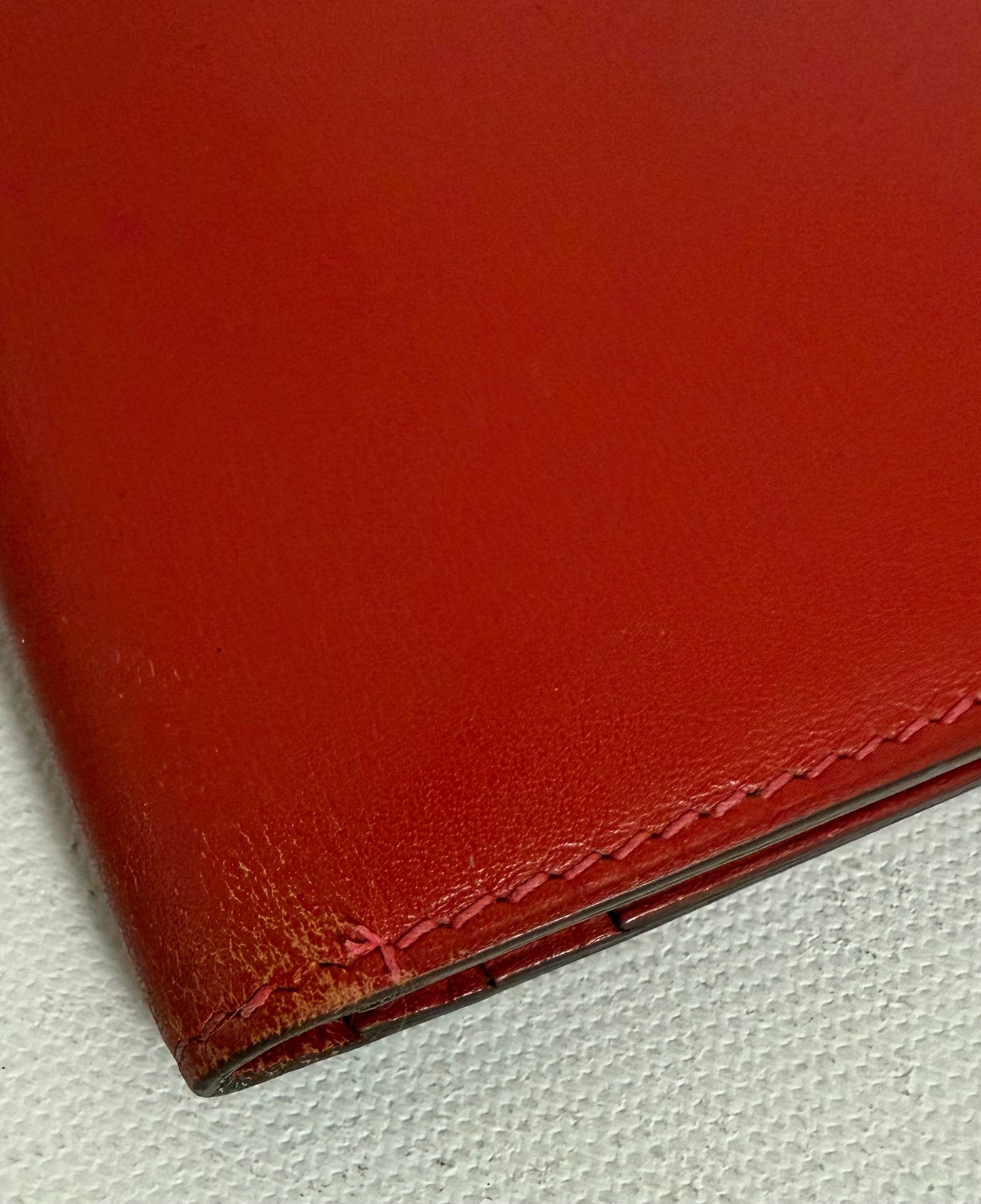 Hermès Geldbörse Béarn Rouge Vif Box Calf