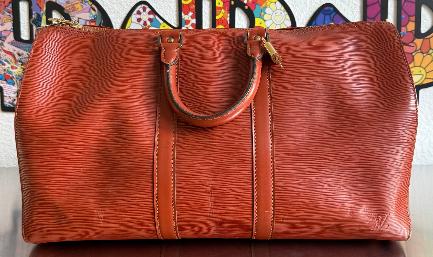 Louis Vuitton Keepall 45 Epi Leder